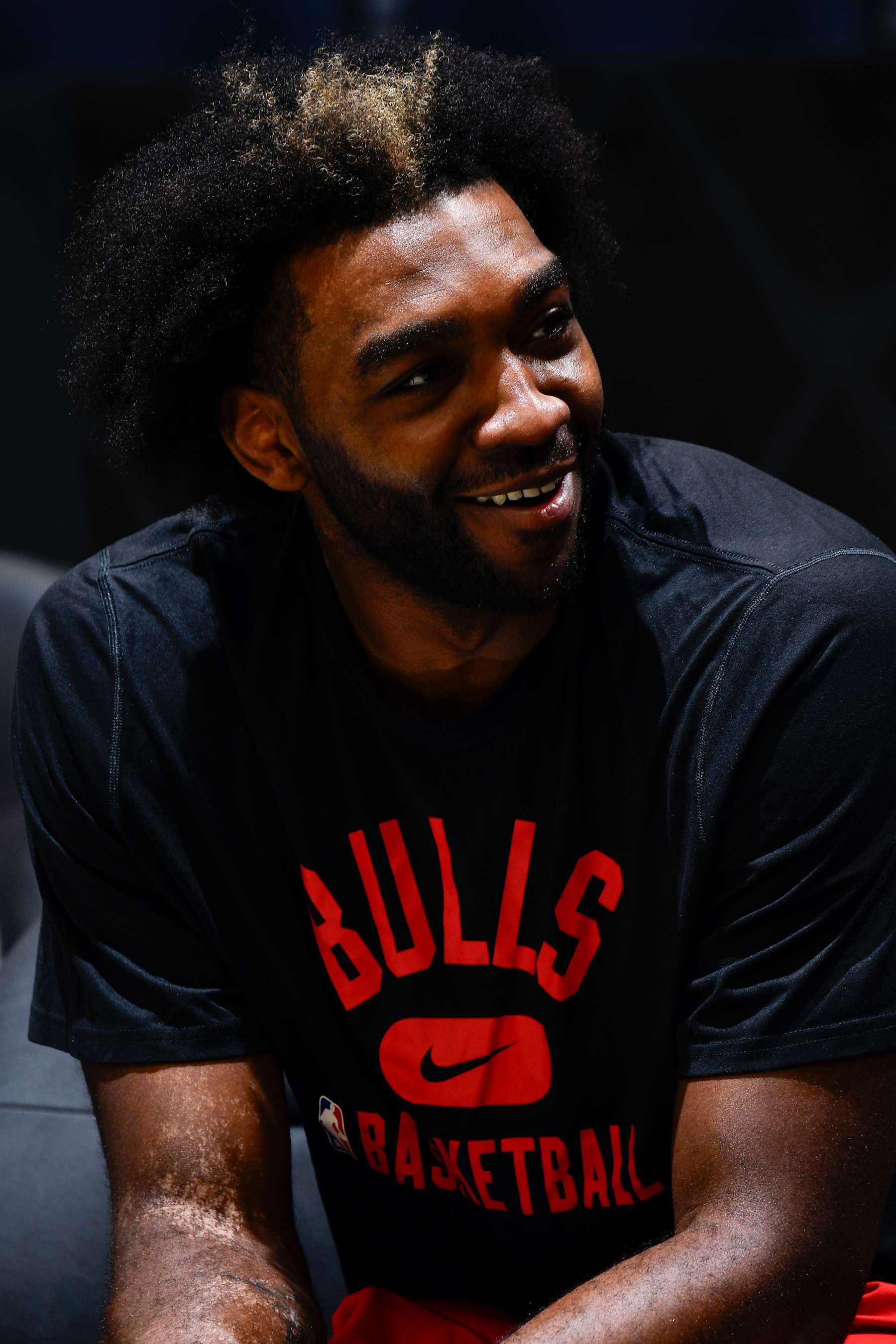 ORLANDO, FL - NOVEMBER 27: Patrick Williams #44 of the Chicago Bulls smiles during the game against the Orlando Magic on November 27, 2024 at Kia Center in Orlando, Florida. NOTE TO USER: User expressly acknowledges and agrees that, by downloading and or using this photograph, User is consenting to the terms and conditions of the Getty Images License Agreement. Mandatory Copyright Notice: Copyright 2024 NBAE (Photo by Fernando Medina/NBAE via Getty Images)