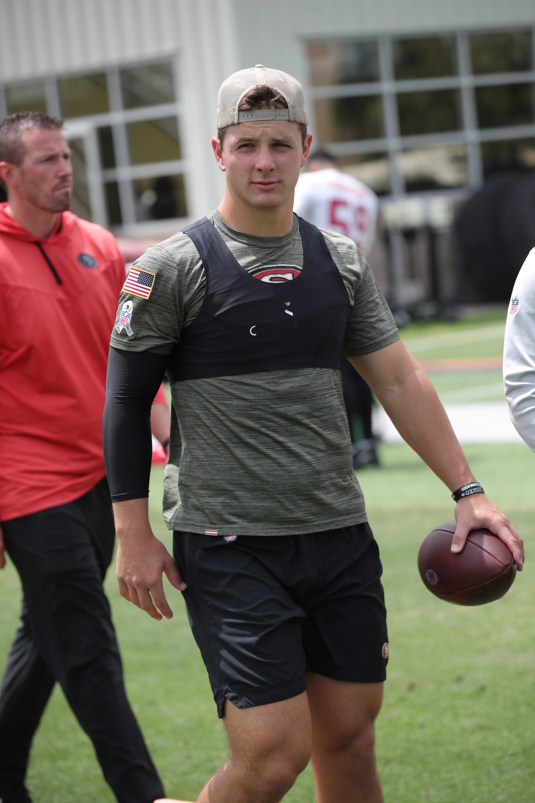 SANTA CLARA, CA - JUNE 7: Brock Purdy #13 of the San Francisco 49ers during mandatory minicamp at the SAP Performance Facility on June 7, 2023 in Santa Clara, California. (Photo by Michael Zagaris/San Francisco 49ers/Getty Images) SANTA CLARA, CA - JUNE 7: Brock Purdy #13 of the San Francisco 49ers during mandatory minicamp at the SAP Performance Facility on June 7, 2023 in Santa Clara, California. (Photo by Michael Zagaris/San Francisco 49ers/Getty Images)