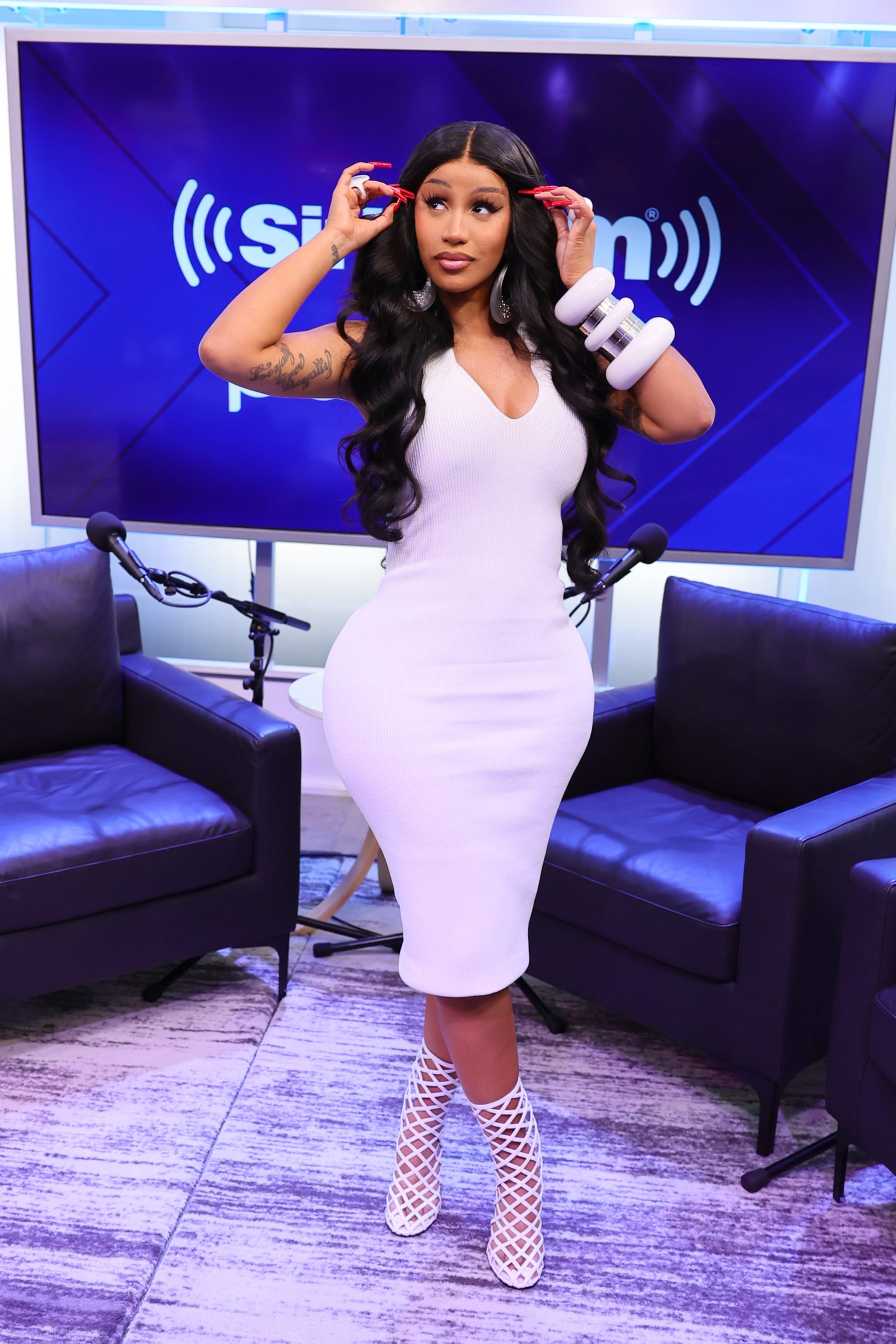 NEW YORK, NEW YORK - SEPTEMBER 06:  Cardi B visits SiriusXM at SiriusXM Studios on September 06, 2023 in New York City. (Photo by Theo Wargo/Getty Images)