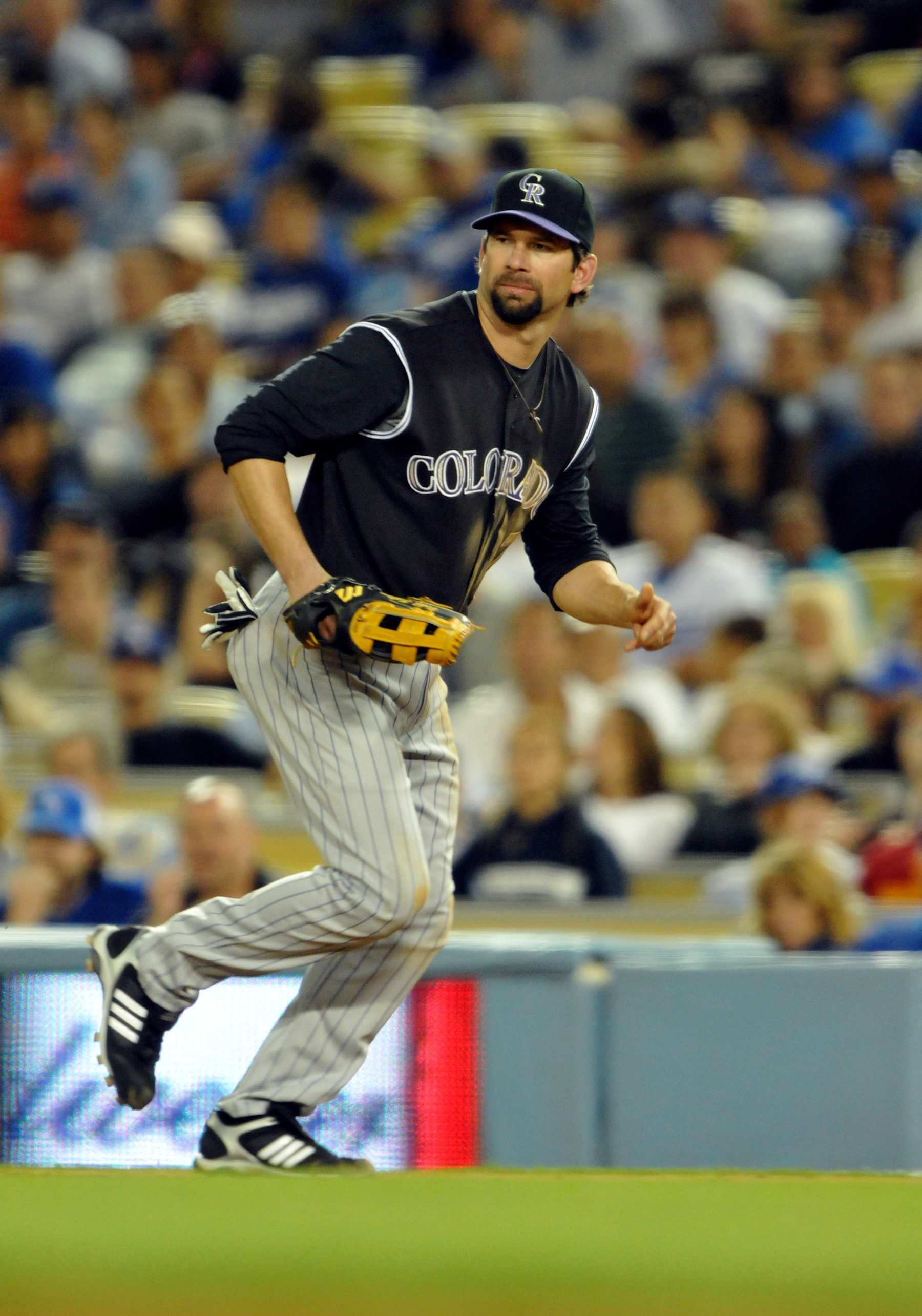 25 April 2008: Rockies #17 Todd Helton  during the Los Angeles Dodgers 8-7 win over the Colorado Rockies in 13 innings at Dodger Stadium in Los Angeles, CA. (Photo by Chris WIlliams/Icon Sportswire via Getty Images)