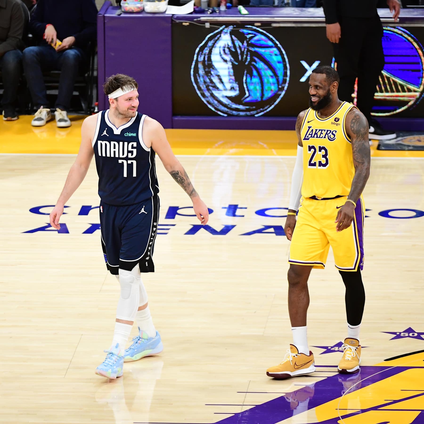 Luka DonÄiÄ and LeBron James