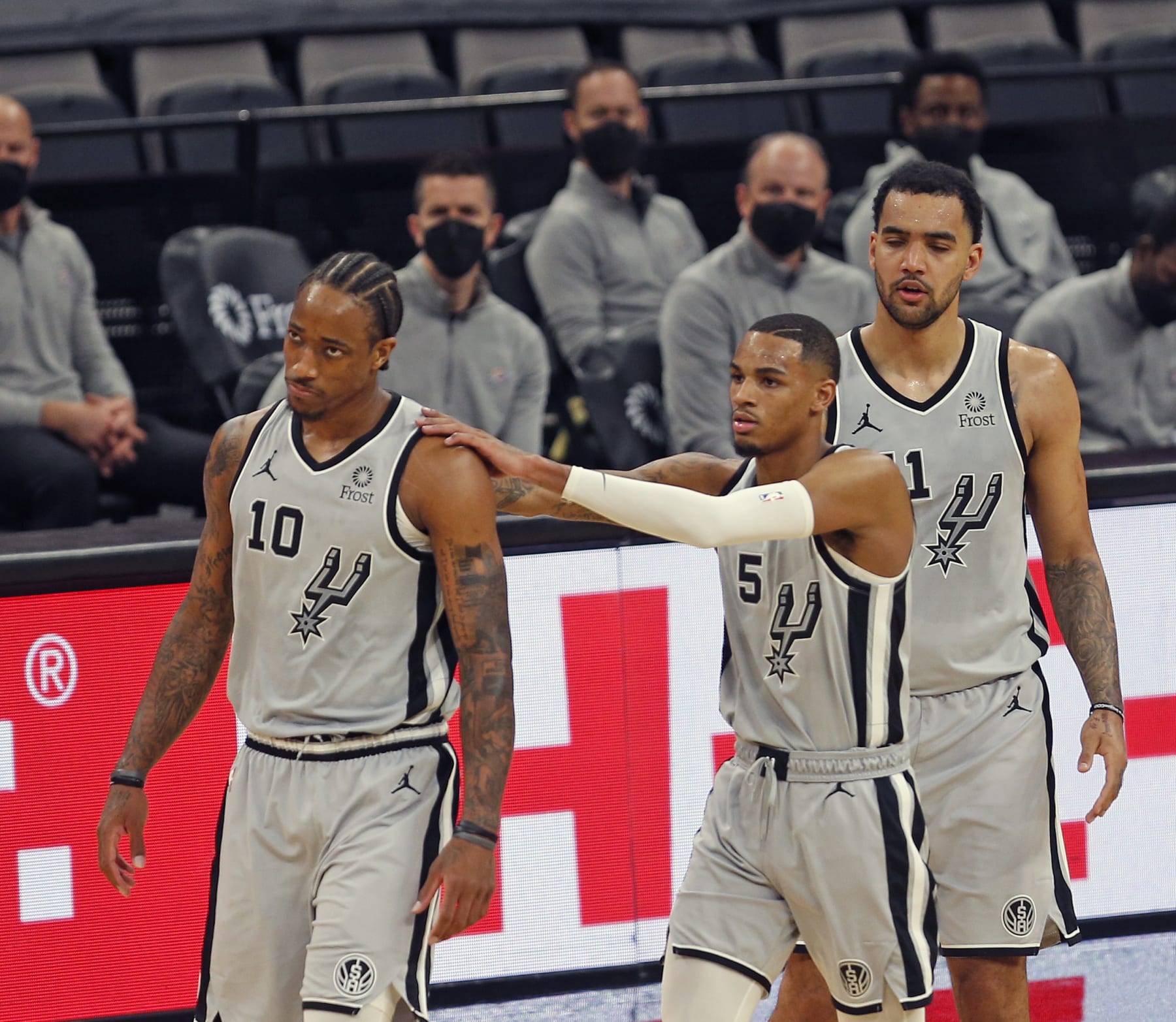 DeMar DeRozan and Dejounte Murray