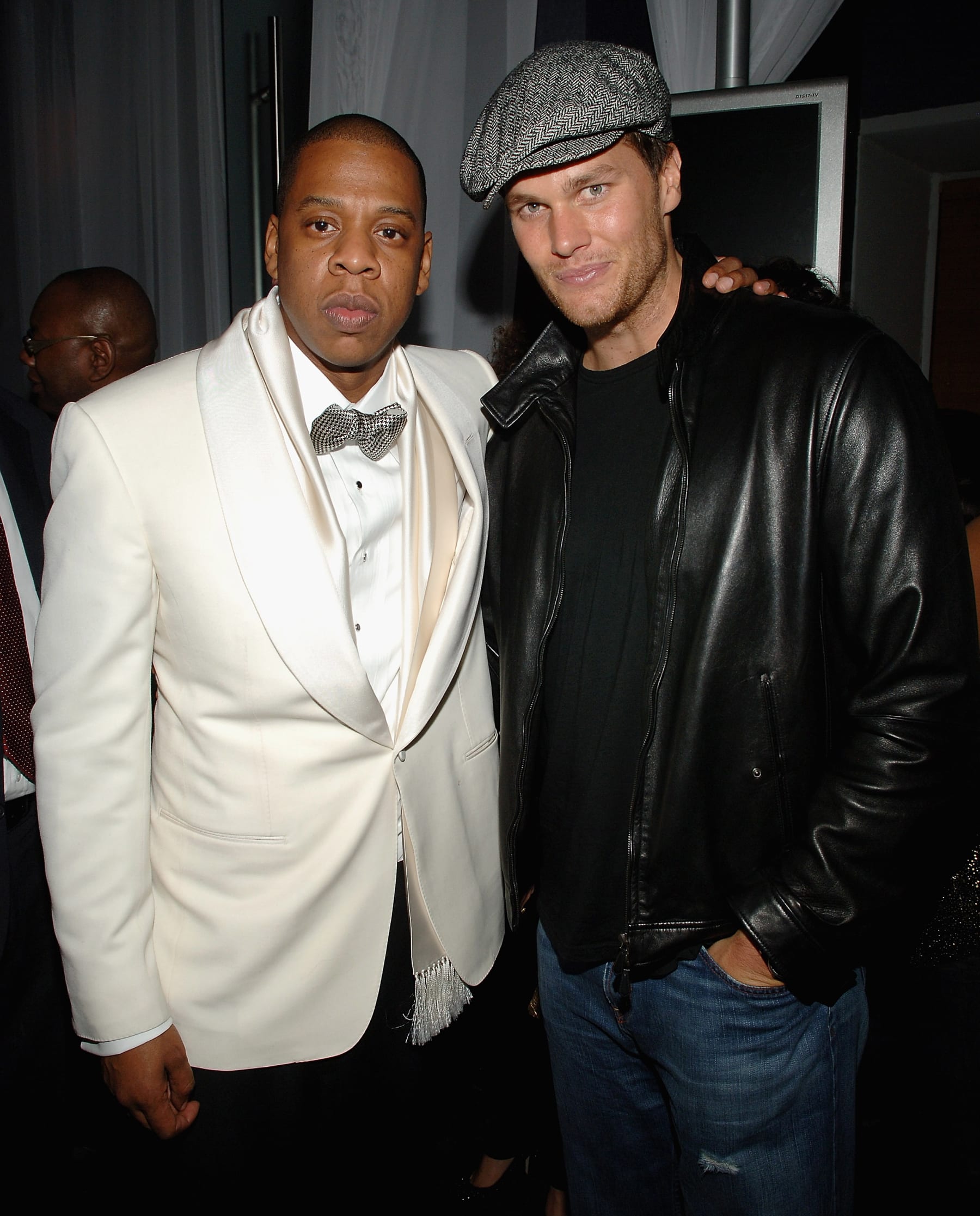 (EXCLUSIVE, Premium Rates Apply) NEW YORK - MAY 06:  Jay-Z and Tom Brady  attend the 40/40 Club Hosts Jay-Zs Exclusive After Party at The 40/40 Club in New York on May 6,2008  (Photo by Jamie McCarthy/WireImage) 