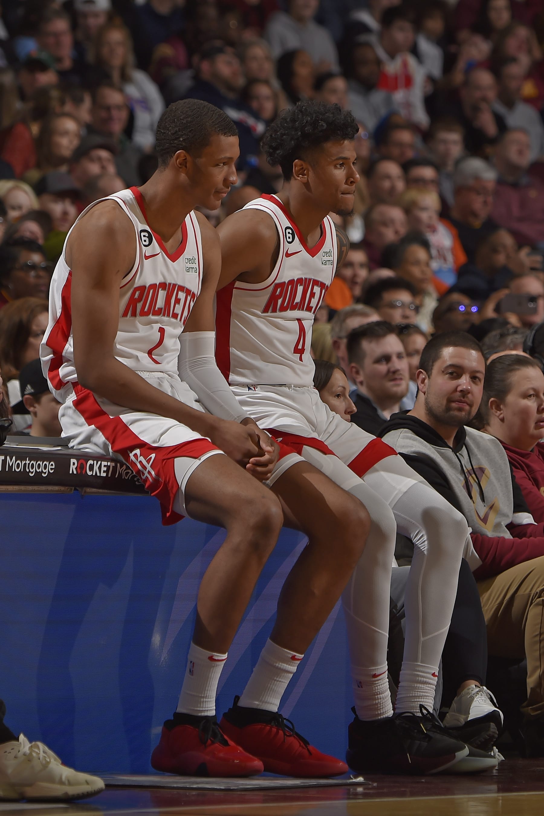 Jabari Smith Jr. (left) and Jalen Green (right)