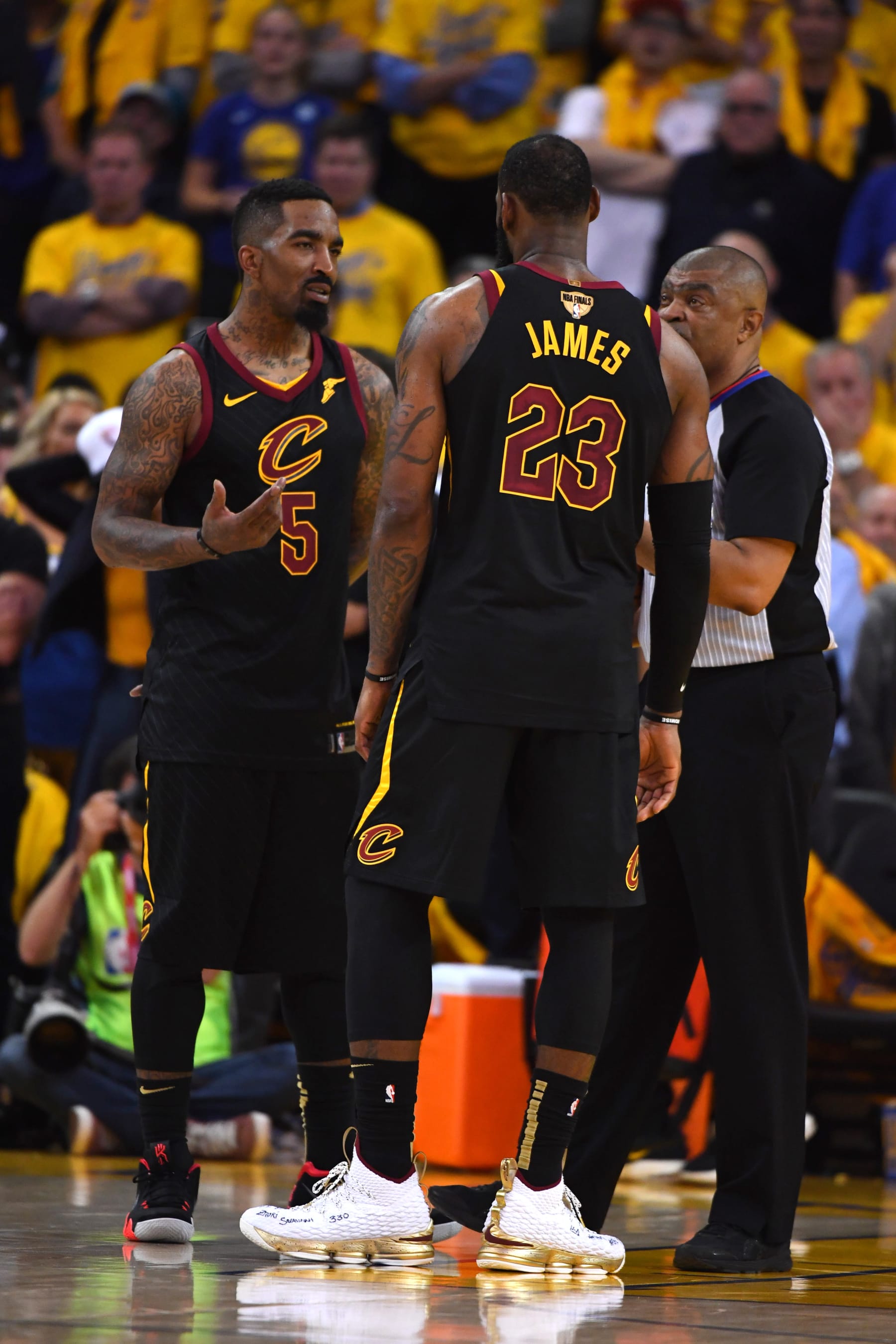 J.R. Smith and LeBron James
