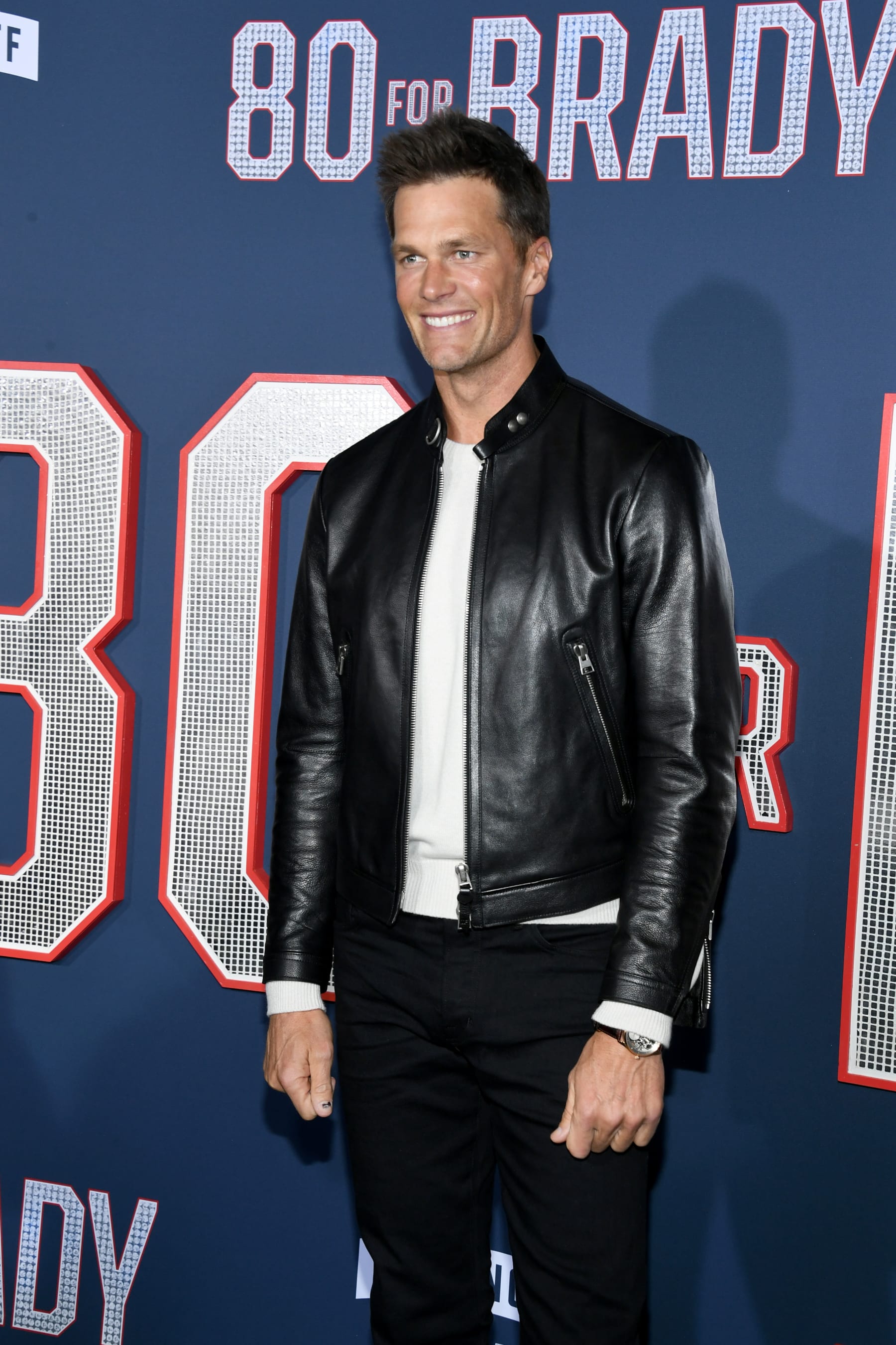 LOS ANGELES, CALIFORNIA - JANUARY 31: Tom Brady attends the Los Angeles premiere screening of Paramount Pictures' "80 for Brady" at Regency Village Theatre on January 31, 2023 in Los Angeles, California. (Photo by Jon Kopaloff/Getty Images)