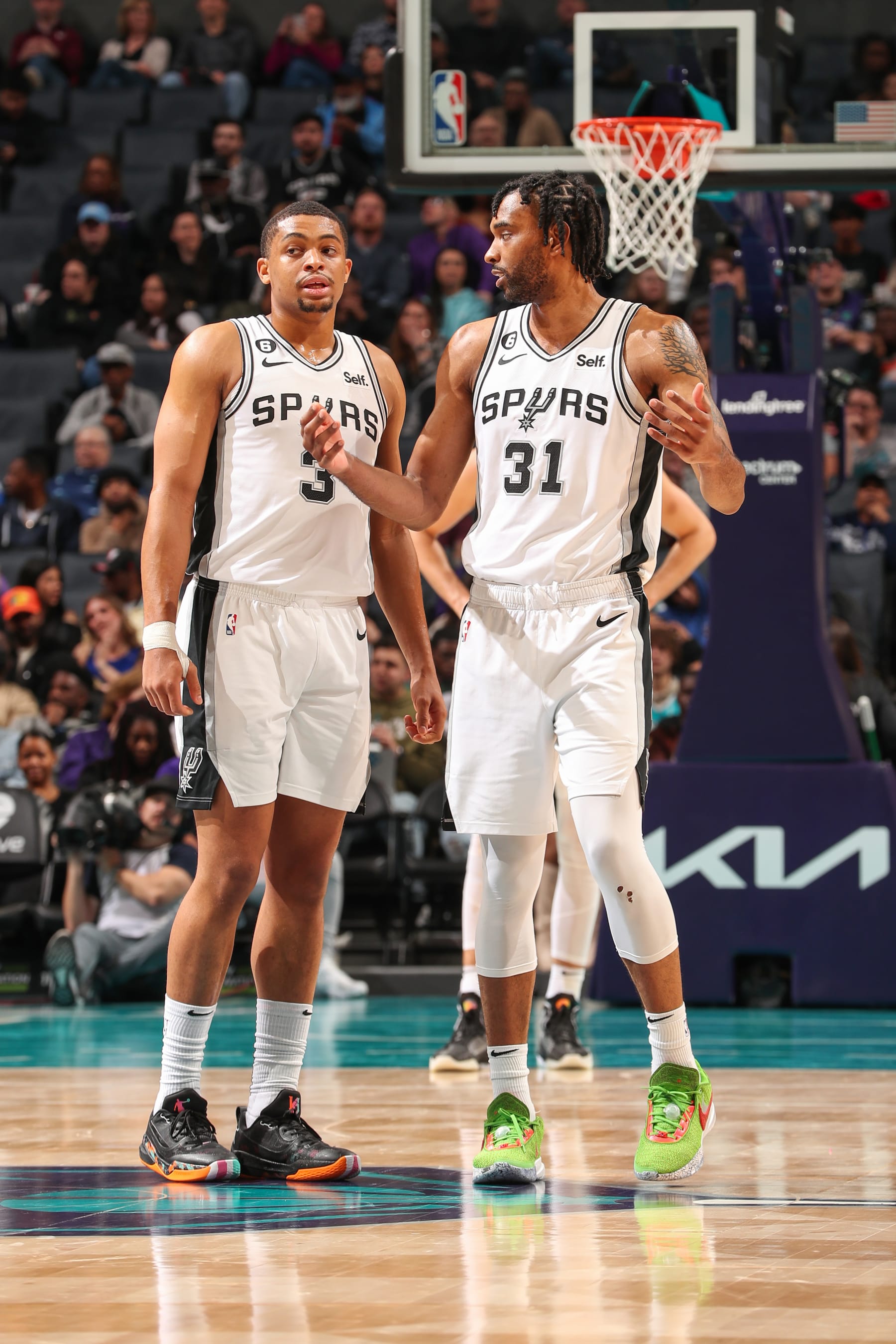 Keldon Johnson and Keita Bates-Diop