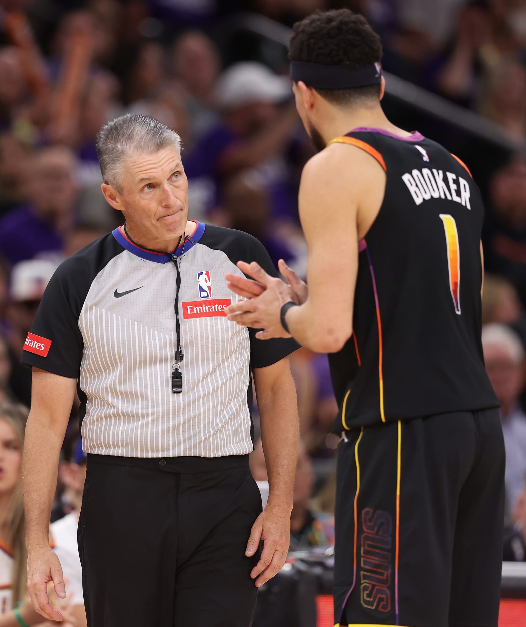 Scott Foster and Devin Booker