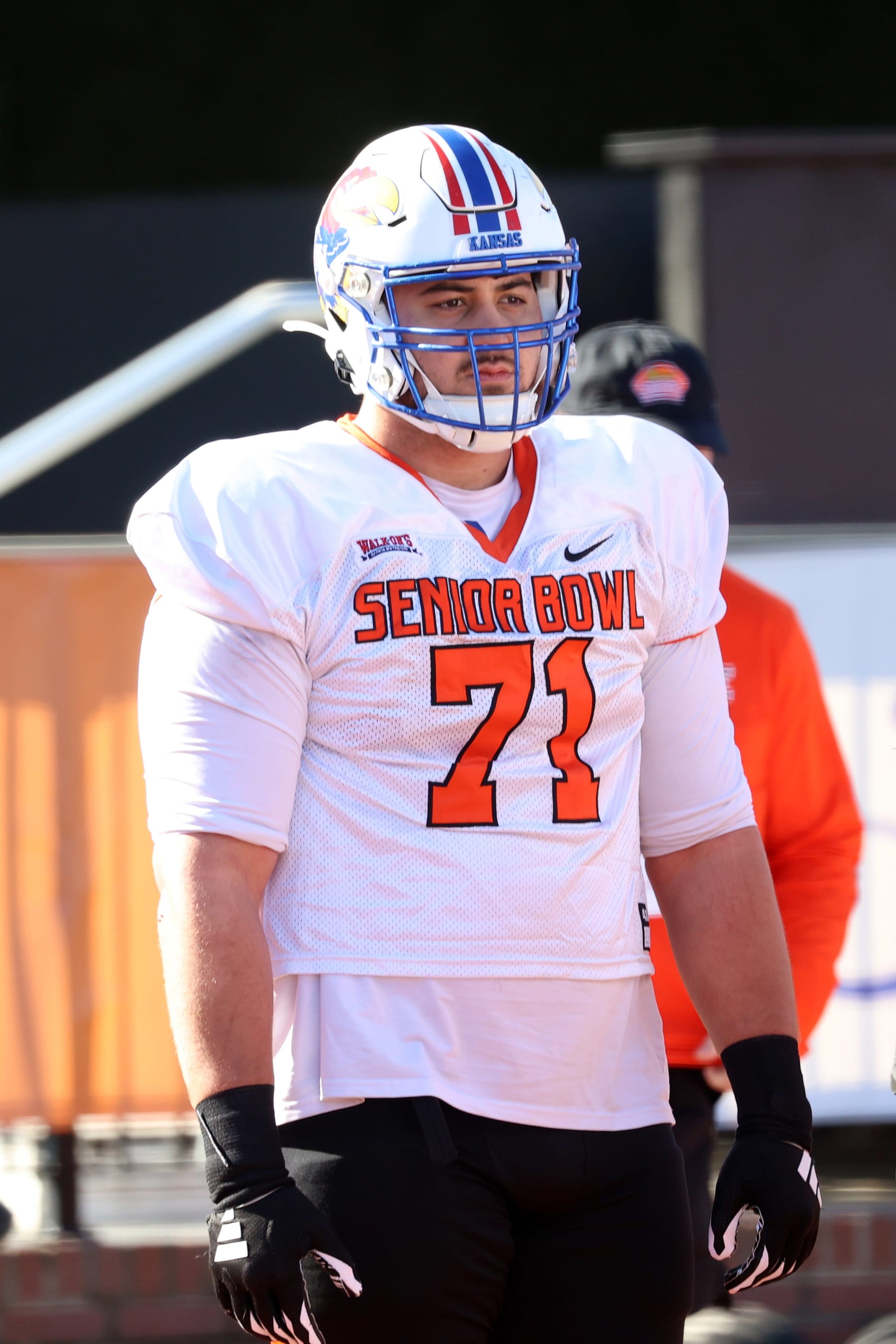 Kansas offensive lineman Dominick Puni