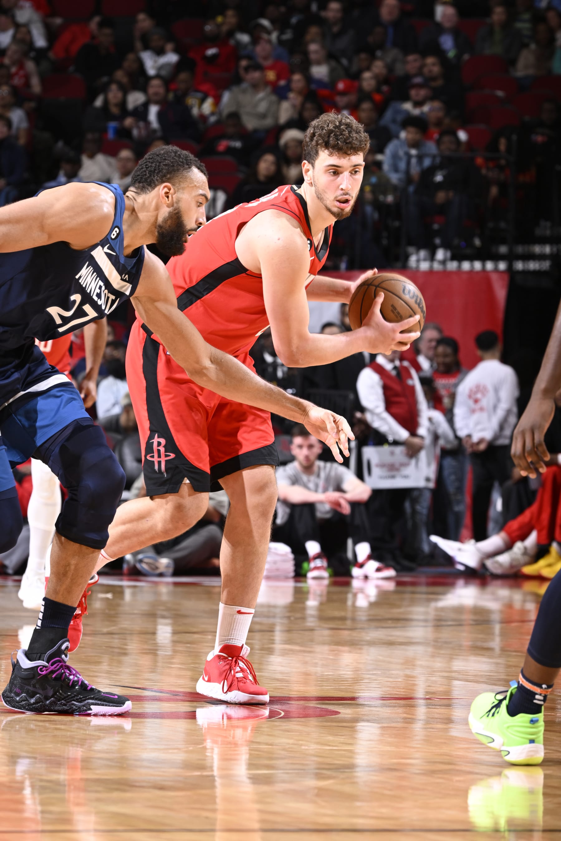Rudy Gobert and Alperen Åengün