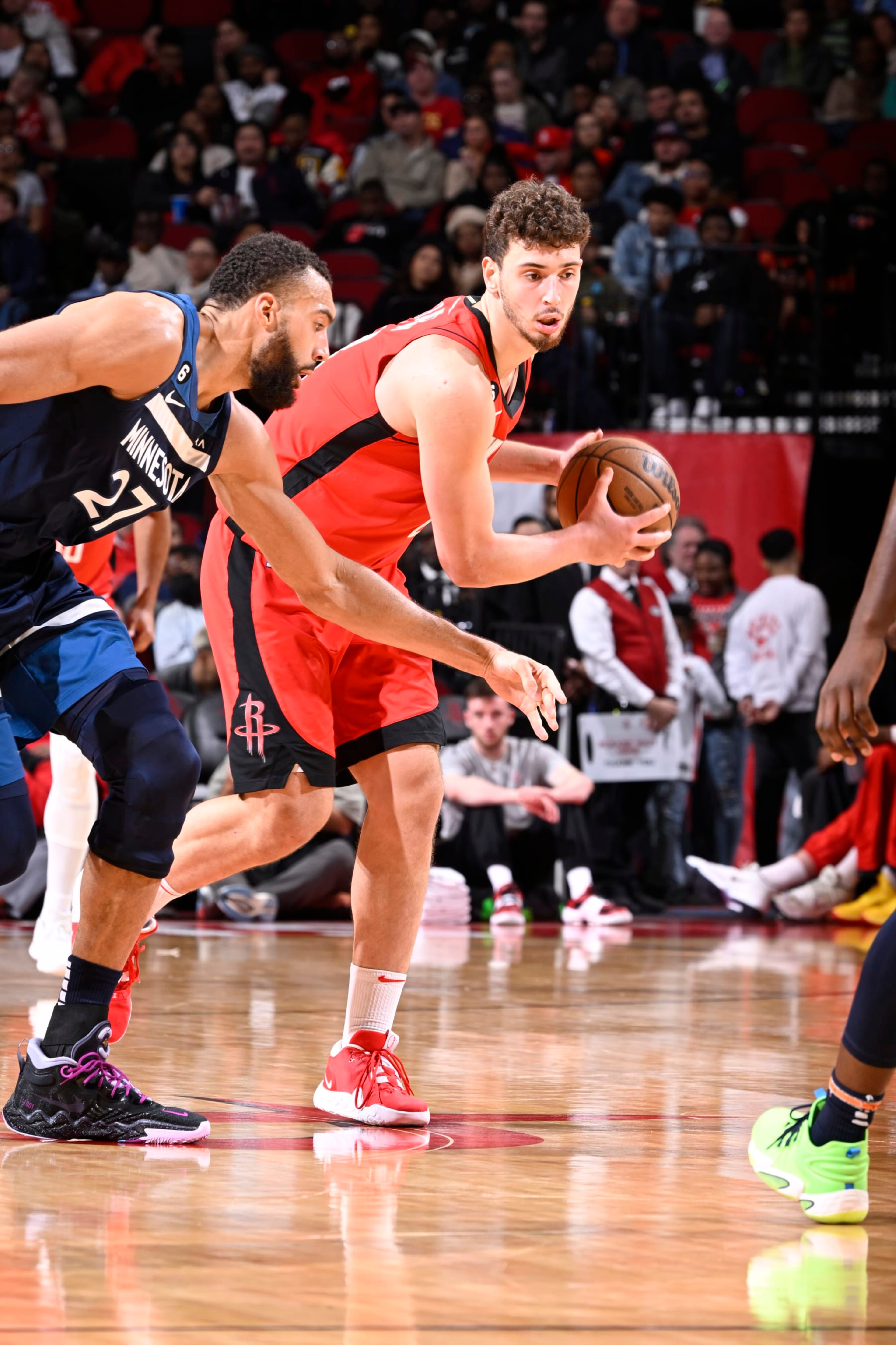 Rudy Gobert and Alperen Åengün