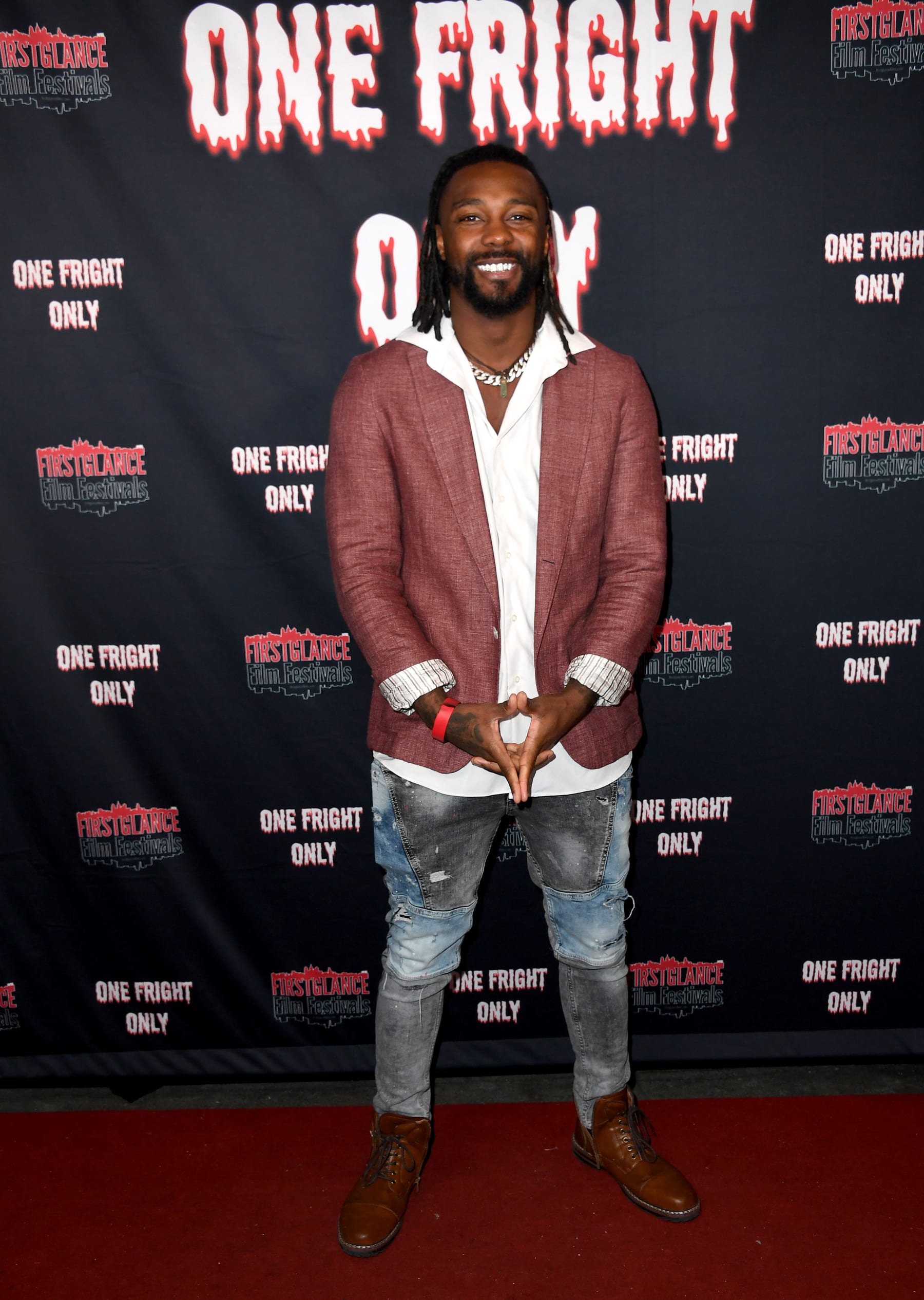 NORTH HOLLYWOOD, CALIFORNIA - FEBRUARY 13: Stephen "Swerve" Strickland attends One Fright Only Presents "Nightmare at Precinct 84" Advance Screening held at Laemmle NoHo 7 on February 13, 2023 in North Hollywood, California. (Photo by Albert L. Ortega/Getty Images)