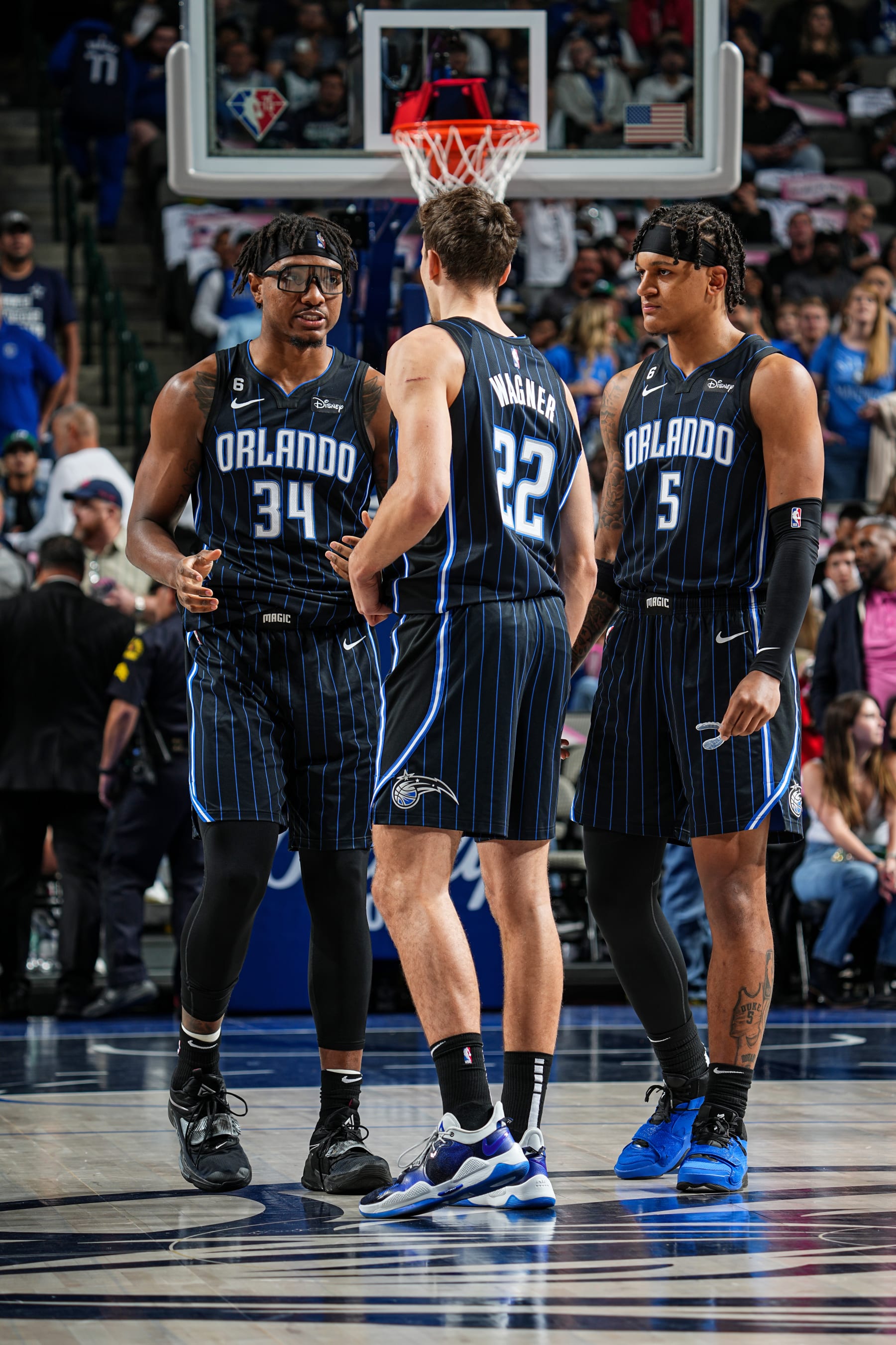 Wendell Carter Jr., Franz Wagner and Paolo Banchero