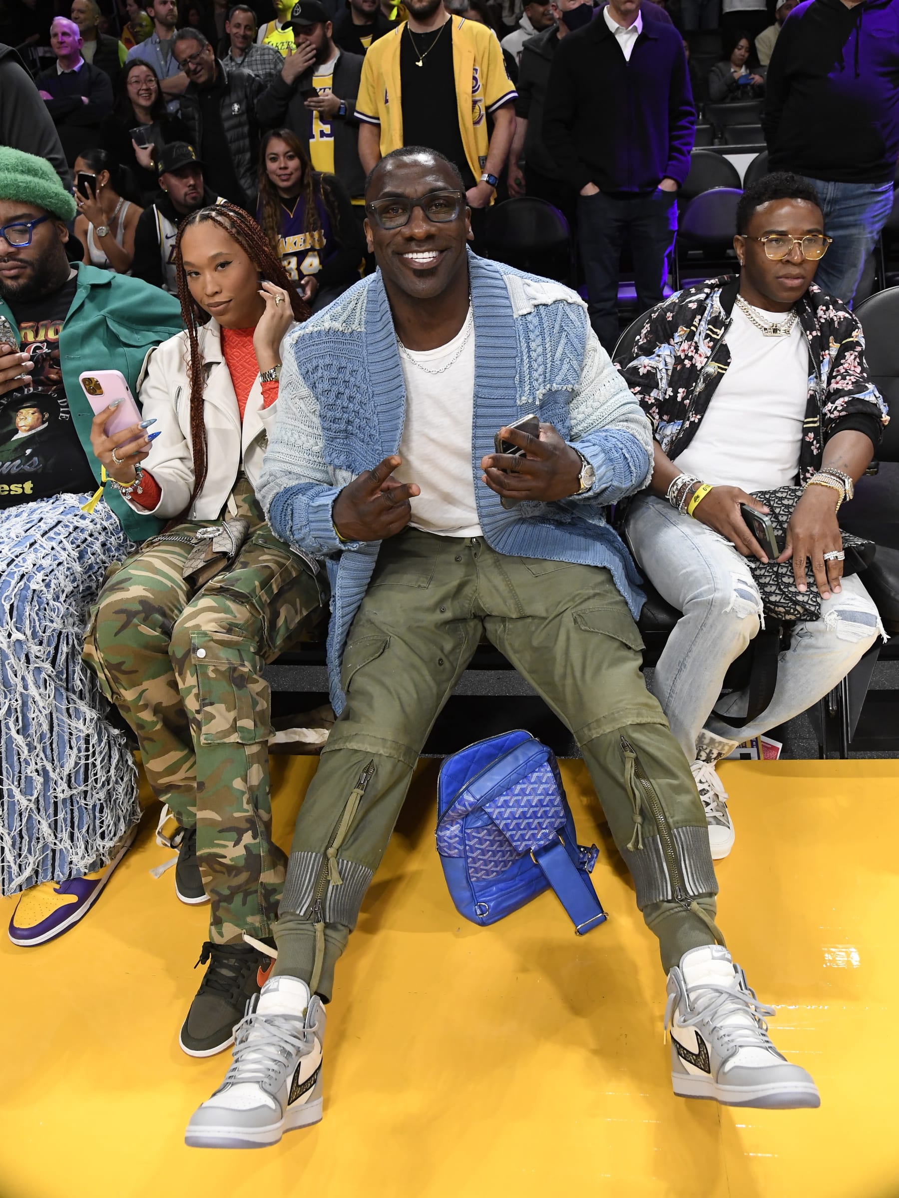 LOS ANGELES, CA - JANUARY 20: Shannon Sharpe attends the to Los Angeles Lakers and Memphis Grizzlies basketball game at Crypto.com Arena on January 20, 2023 in Los Angeles, California. NOTE TO USER: User expressly acknowledges and agrees that, by downloading and or using this photograph, User is consenting to the terms and conditions of the Getty Images License Agreement. (Photo by Kevork Djansezian/Getty Images)