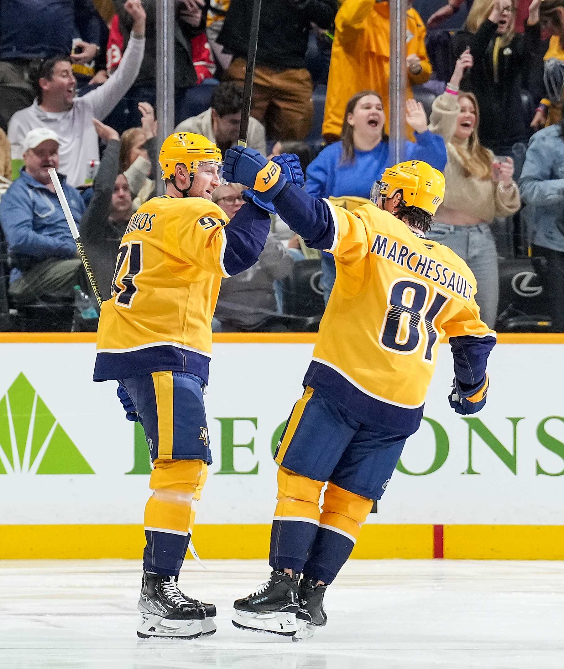 Steven Stamkos and Jonathan Marchessault.