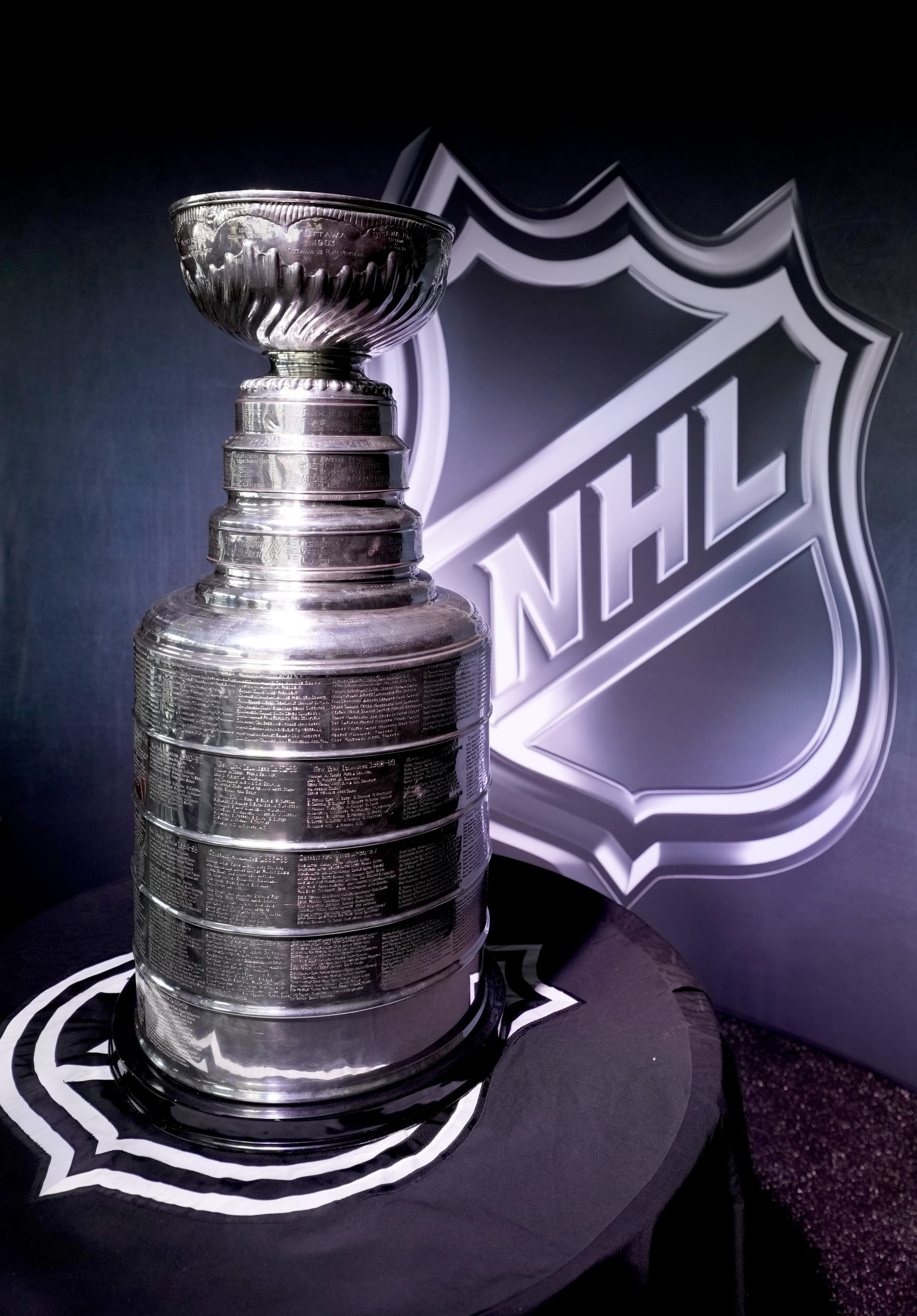 SEATTLE, WASHINGTON - DECEMBER 31: The Stanley Cup is seen on display at the NHL Fan Village prior to the 2024 Discover NHL Winter Classic on December 31, 2023 in Seattle, Washington. (Photo by Brian Babineau/NHLI via Getty Images)