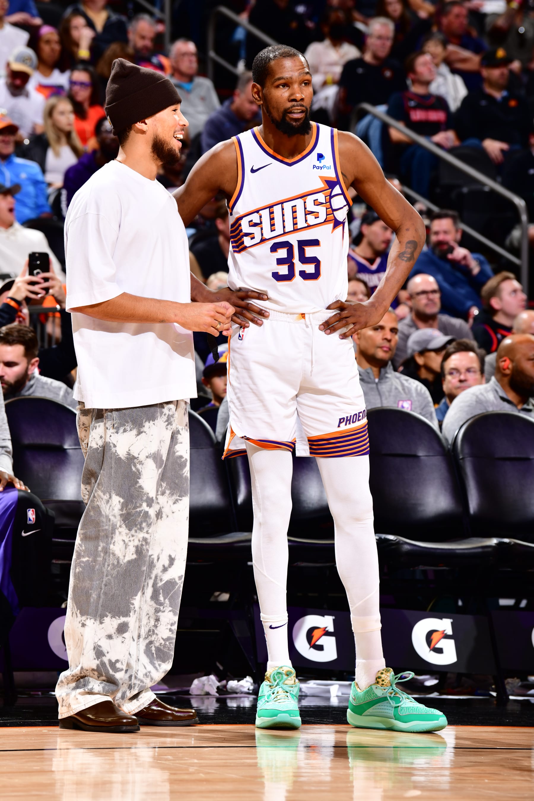 Devin Booker and Kevin Durant