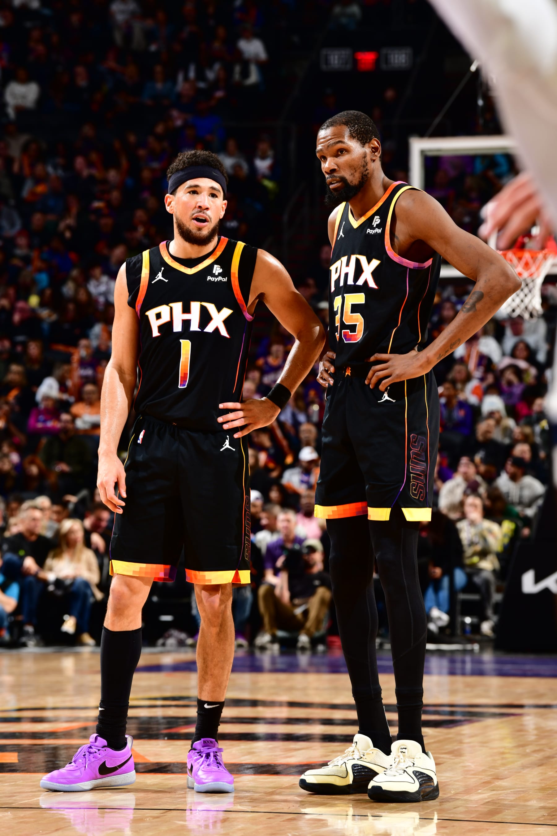 Devin Booker and Kevin Durant