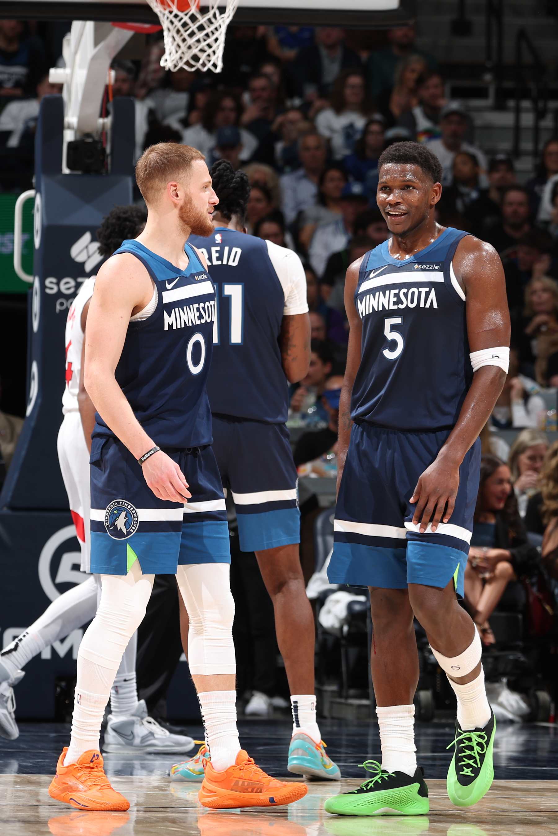 Donte DiVincenzo and Anthony Edwards