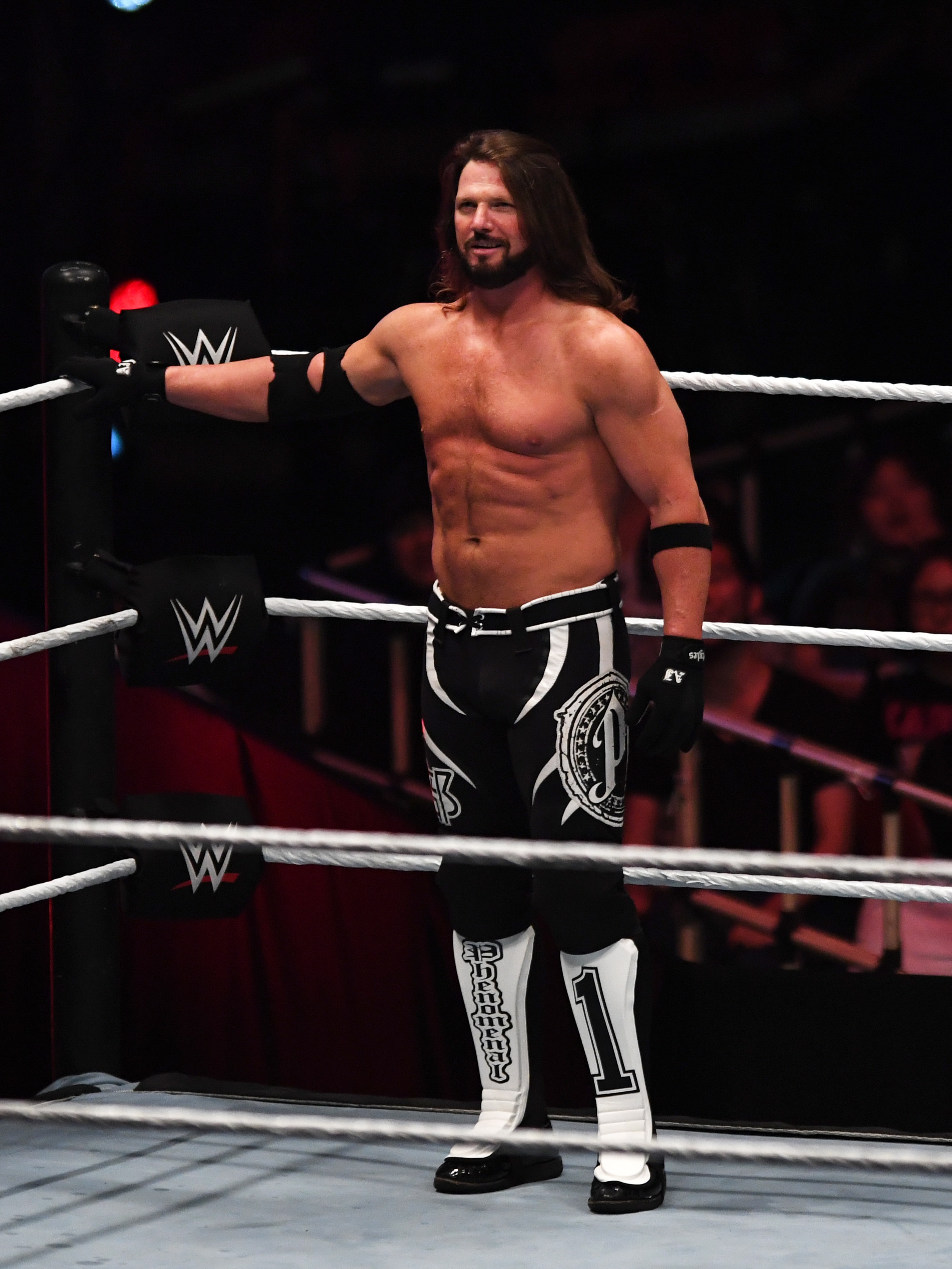 TOKYO,JAPAN - JUNE 28: AJ Styles looks on during the WWE Live Tokyo at Ryogoku Kokugikan on June 28, 2019 in Tokyo, Japan. (Photo by Etsuo Hara/Getty Images)