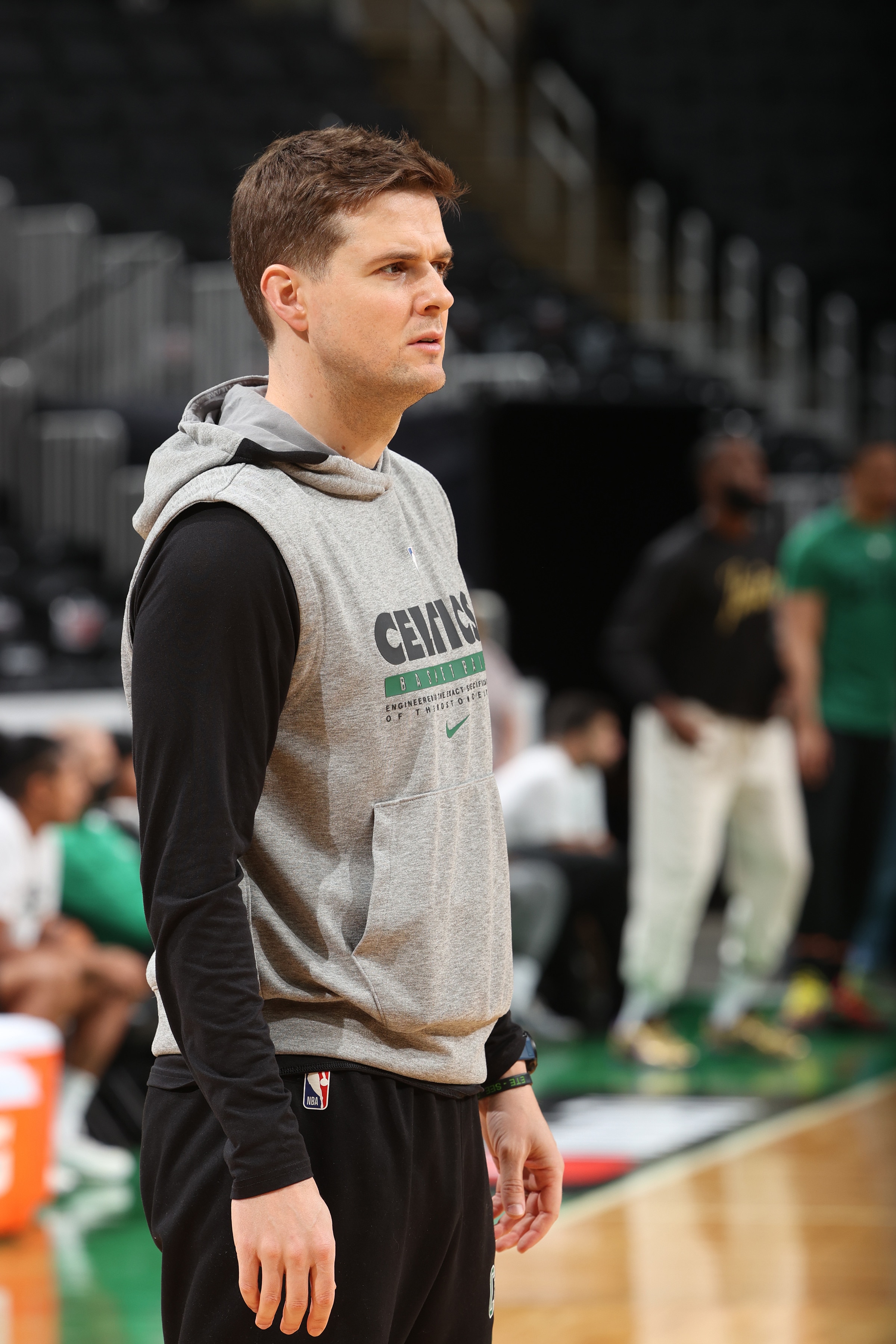 BOSTON, MA - JUNE 15: Will Hardy of the Boston Celtics during 2022 NBA Finals Practice and Media Availability on June 15, 2022 at the TD Garden in Boston, Massachusetts. NOTE TO USER: User expressly acknowledges and agrees that, by downloading and or using this photograph, User is consenting to the terms and conditions of the Getty Images License Agreement. Mandatory Copyright Notice: Copyright 2022 NBAE (Photo by Nathaniel S. Butler/NBAE via Getty Images)