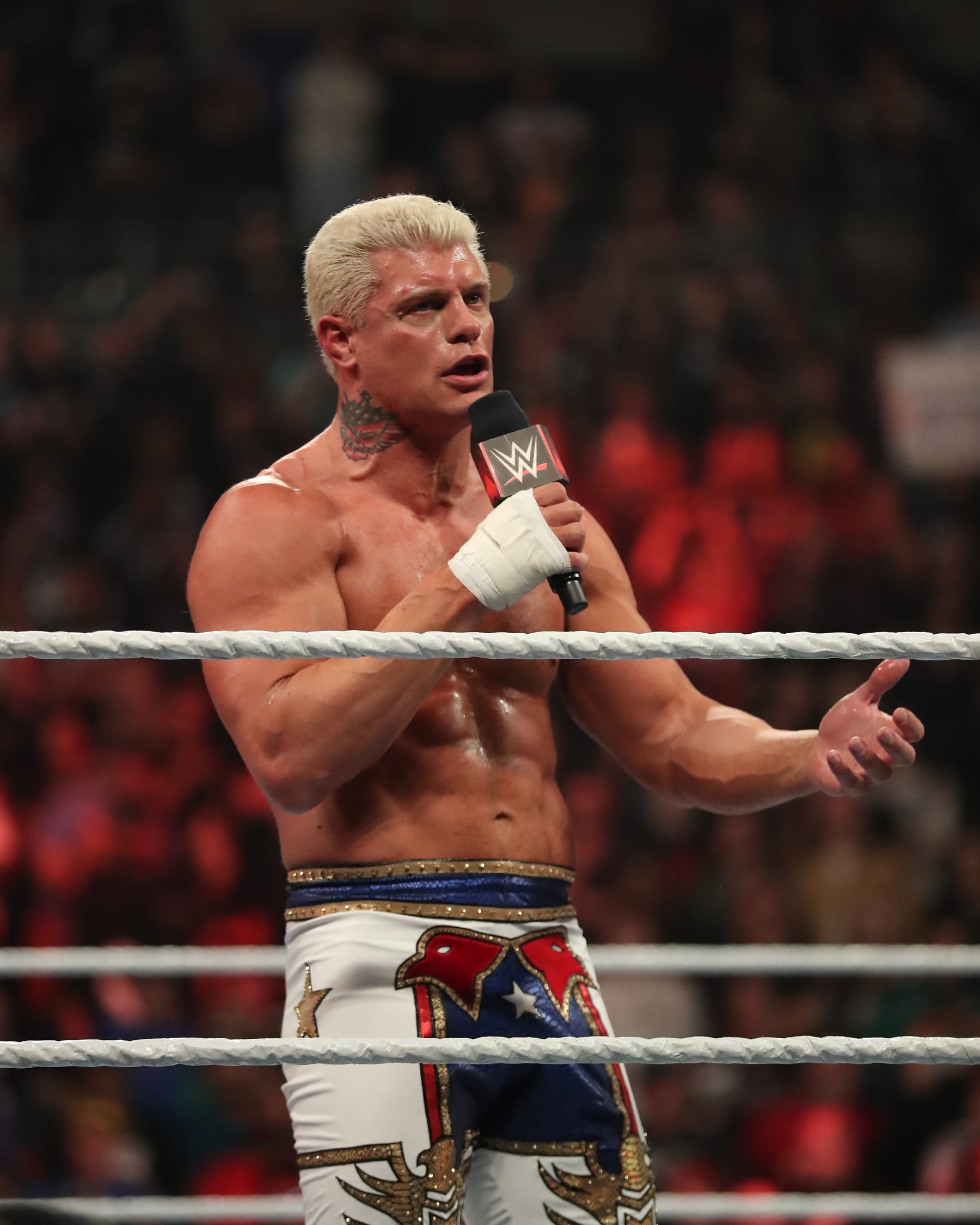 PHOENIX, ARIZONA - MARCH 27: Cody Rhodes in the ring during WWE WrestleMania RAW at the Footprint Center on March 27, 2023 in Phoenix, Arizona, United States. (Photo by Alejandro Salazar/PX Images/Icon Sportswire via Getty Images)