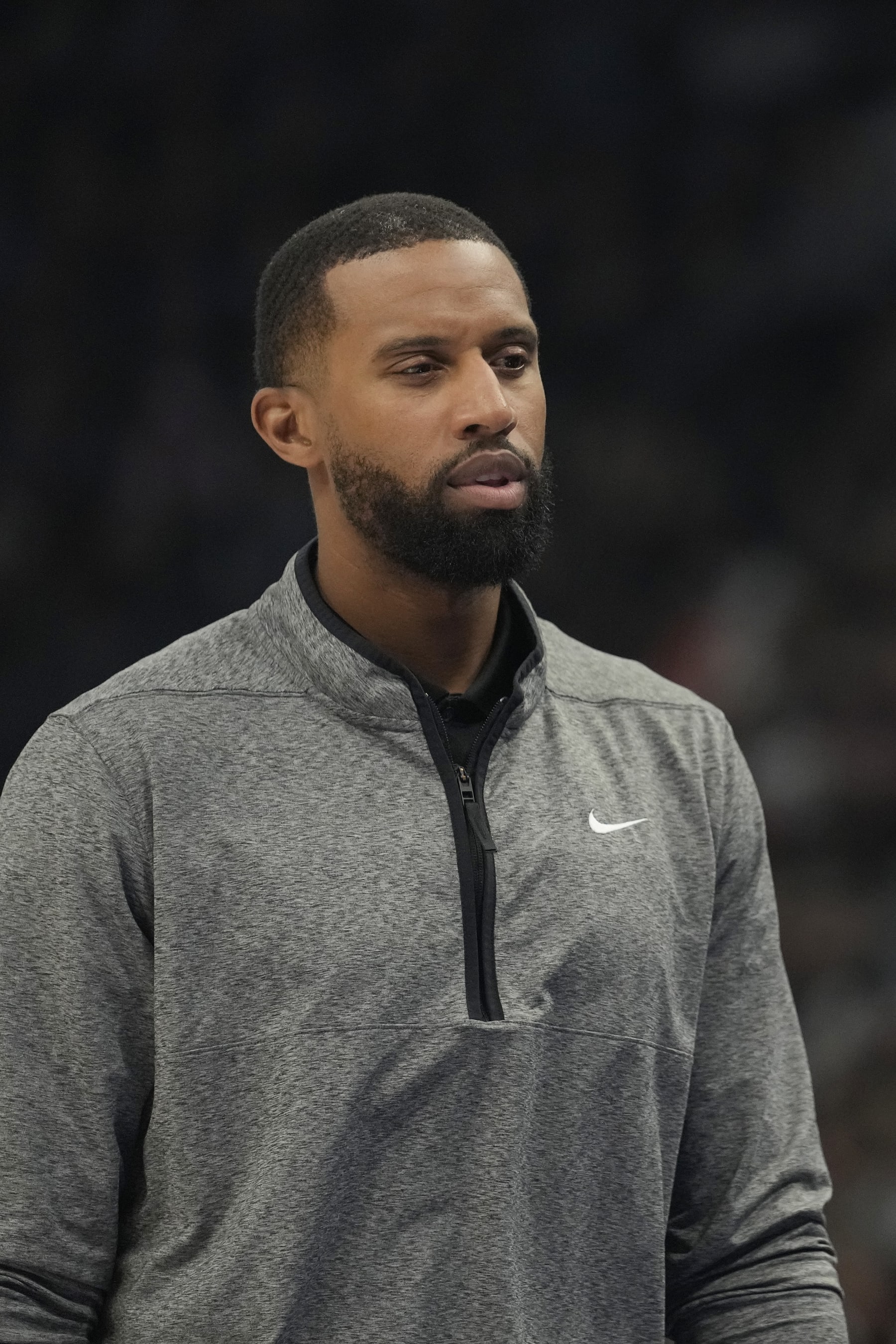MILWAUKEE, WISCONSIN - MARCH 04: Associate head coach Charles Lee of the Milwaukee Bucks reacts against the Philadelphia 76ers in the first half at Fiserv Forum on March 04, 2023 in Milwaukee, Wisconsin. NOTE TO USER: User expressly acknowledges and agrees that, by downloading and or using this photograph, user is consenting to the terms and conditions of the Getty Images License Agreement. (Photo by Patrick McDermott/Getty Images)