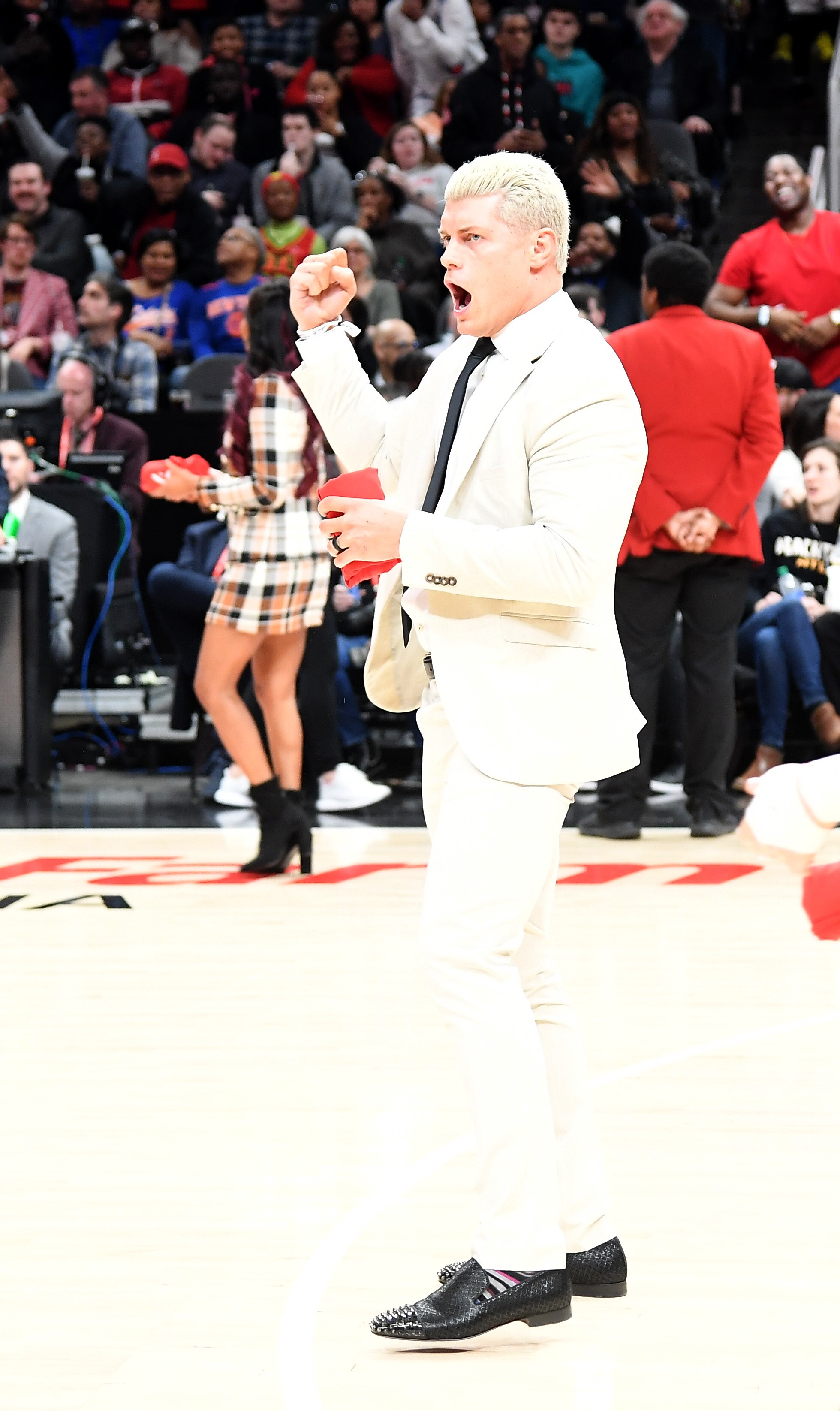 ATLANTA, GEORGIA - FEBRUARY 09:  Cody Rhodes of All Elite Wrestling (AEW) attends New York Knicks vs Atlanta Hawks game at State Farm Arena on February 09, 2020 in Atlanta, Georgia. (Photo by Paras Griffin#SPORT/Getty Images)