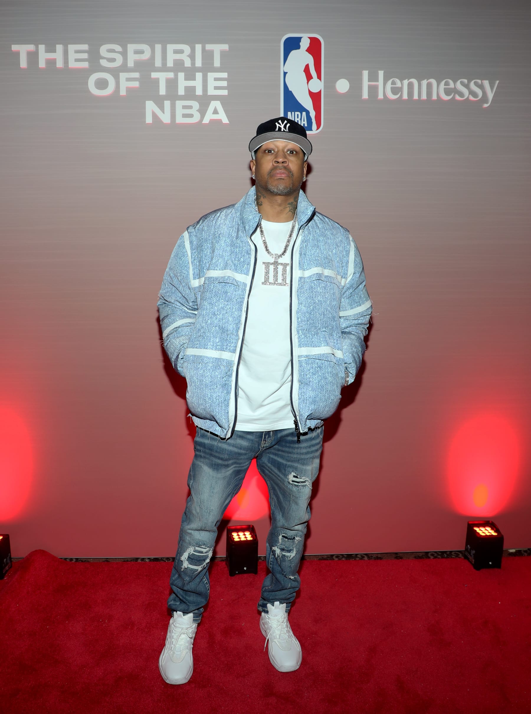 INDIANAPOLIS, INDIANA - FEBRUARY 17: Allen Iverson attends Hennessy Arena NBA All-Star Weekend At Hilbert Circle Theatre on February 17, 2024 in Indianapolis, Indiana. (Photo by Cassidy Sparrow/Getty Images for Hennessy USA)