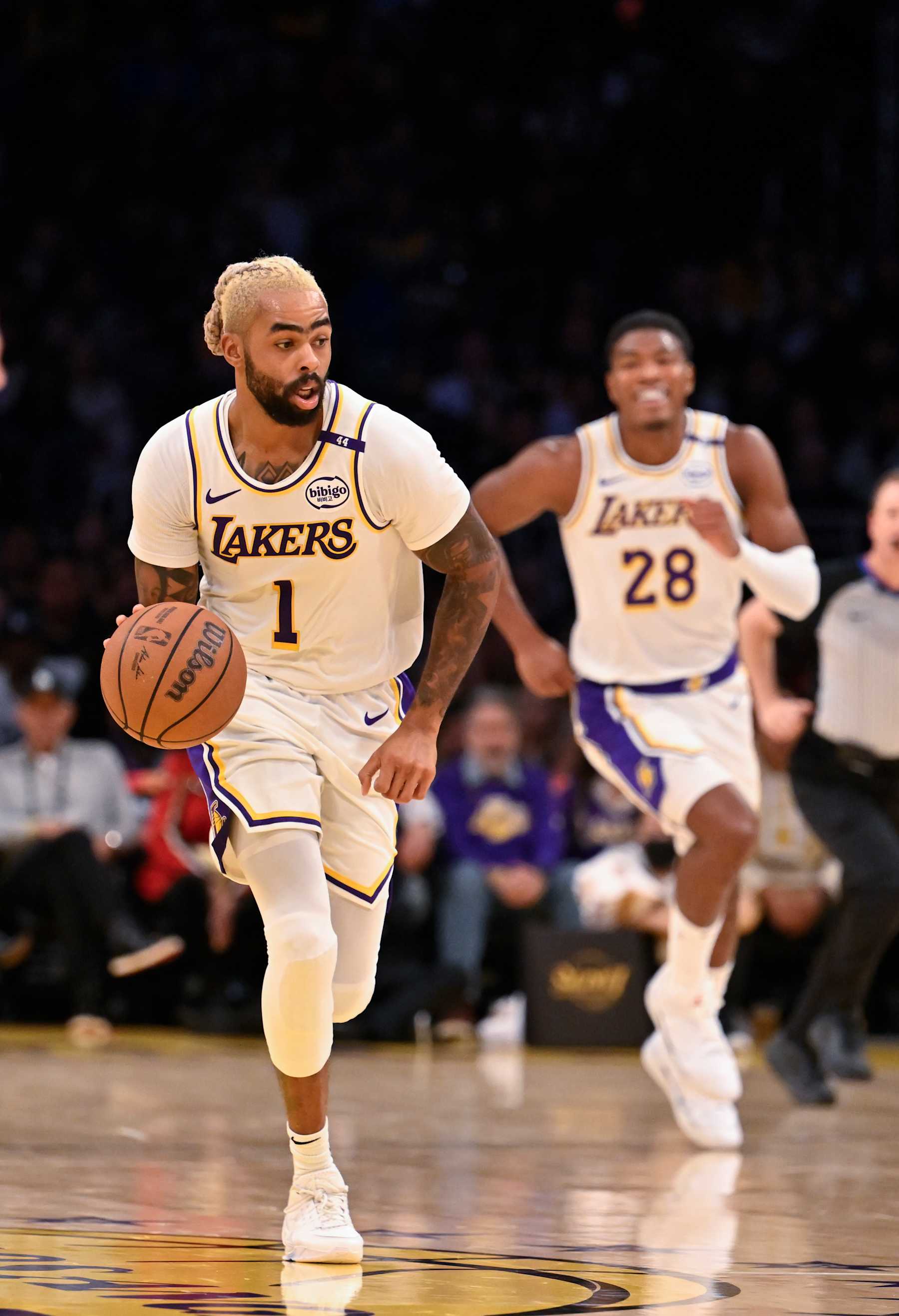 D'Angelo Russell and Rui Hachimura