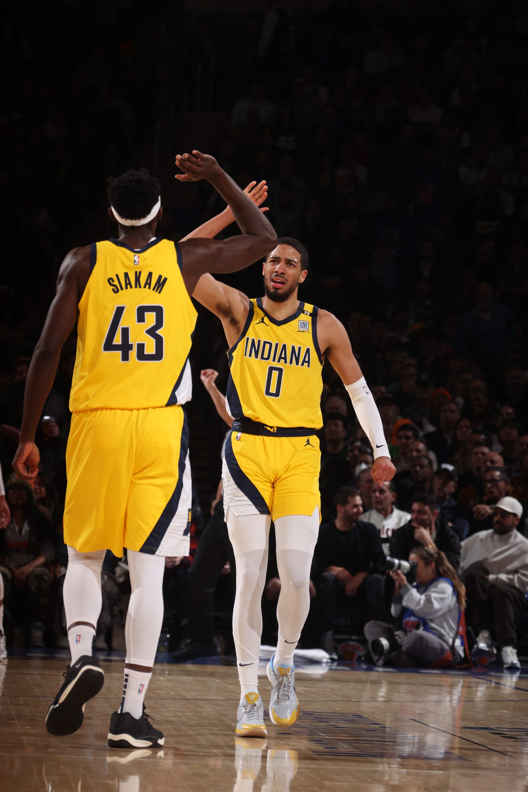Pascal Siakam and Tyrese Haliburton