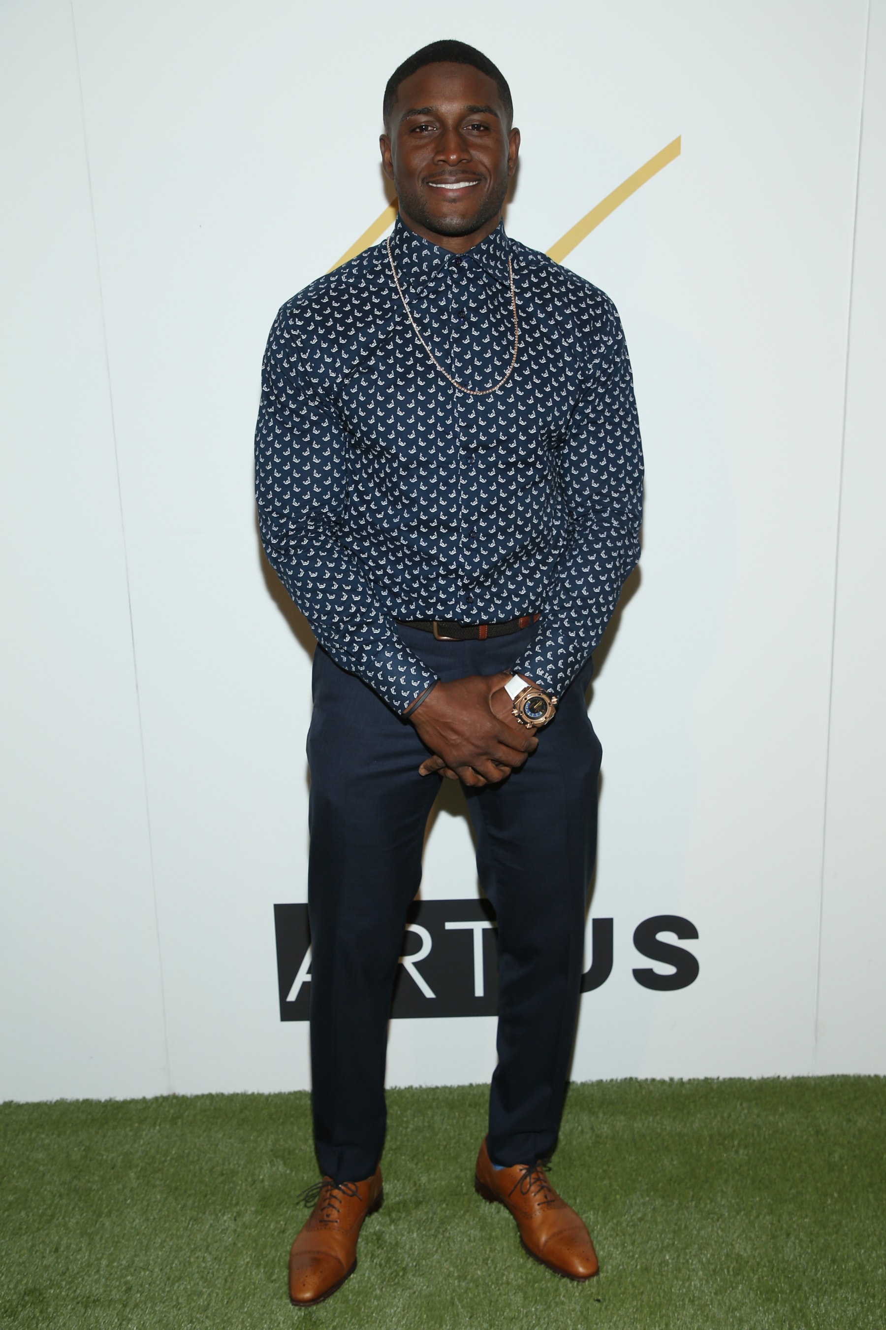 LOS ANGELES, CALIFORNIA - FEBRUARY 20: Reggie Bush attend the Eddie Murphy X ARTUS Gallery Exhibition Opening Night at East Angel Gallery on February 20, 2020 in Los Angeles, California. (Photo by Phillip Faraone/Getty Images)