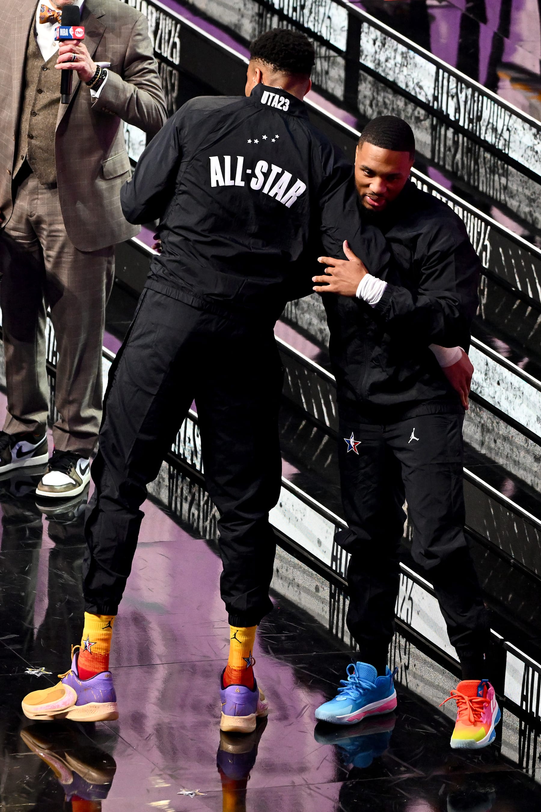 Giannis Antetokounmpo and Damian Lillard