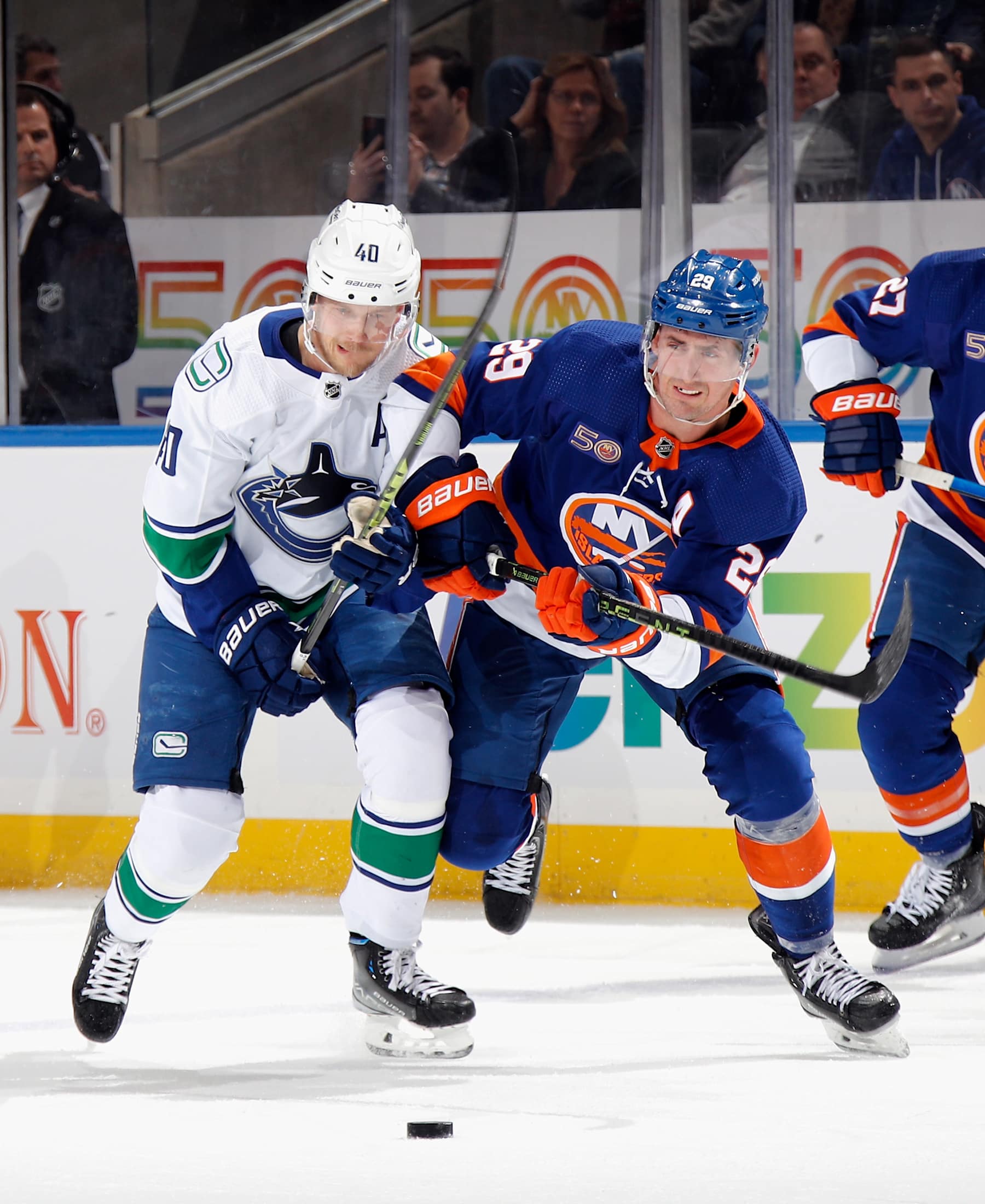 Elias Pettersson and Brock Nelson.