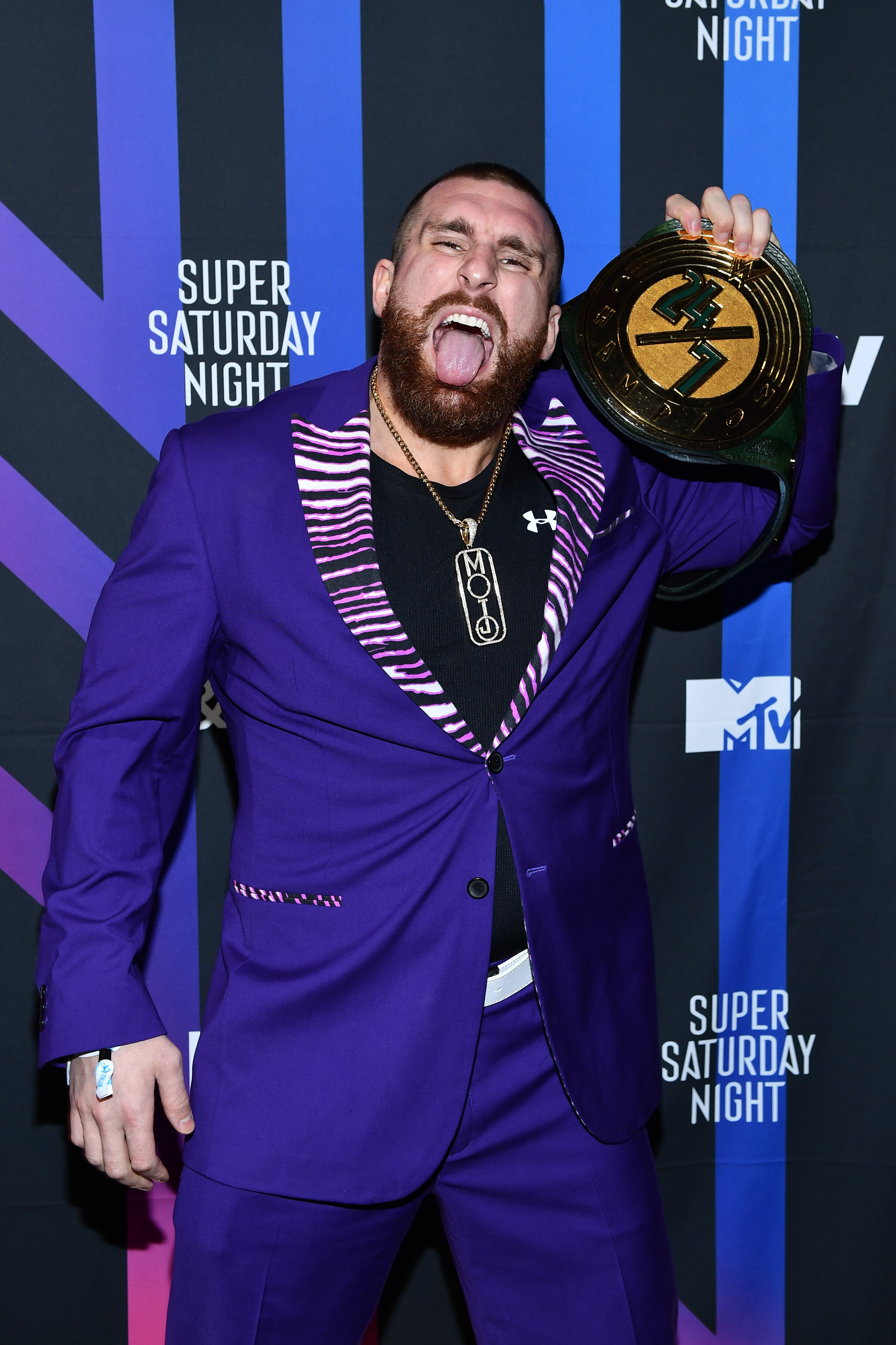 MIAMI, FLORIDA - FEBRUARY 01: Mojo Rawley attends AT&T TV Super Saturday Night at Meridian at Island Gardens on February 01, 2020 in Miami, Florida. (Photo by Dimitrios Kambouris/Getty Images for AT&T)
