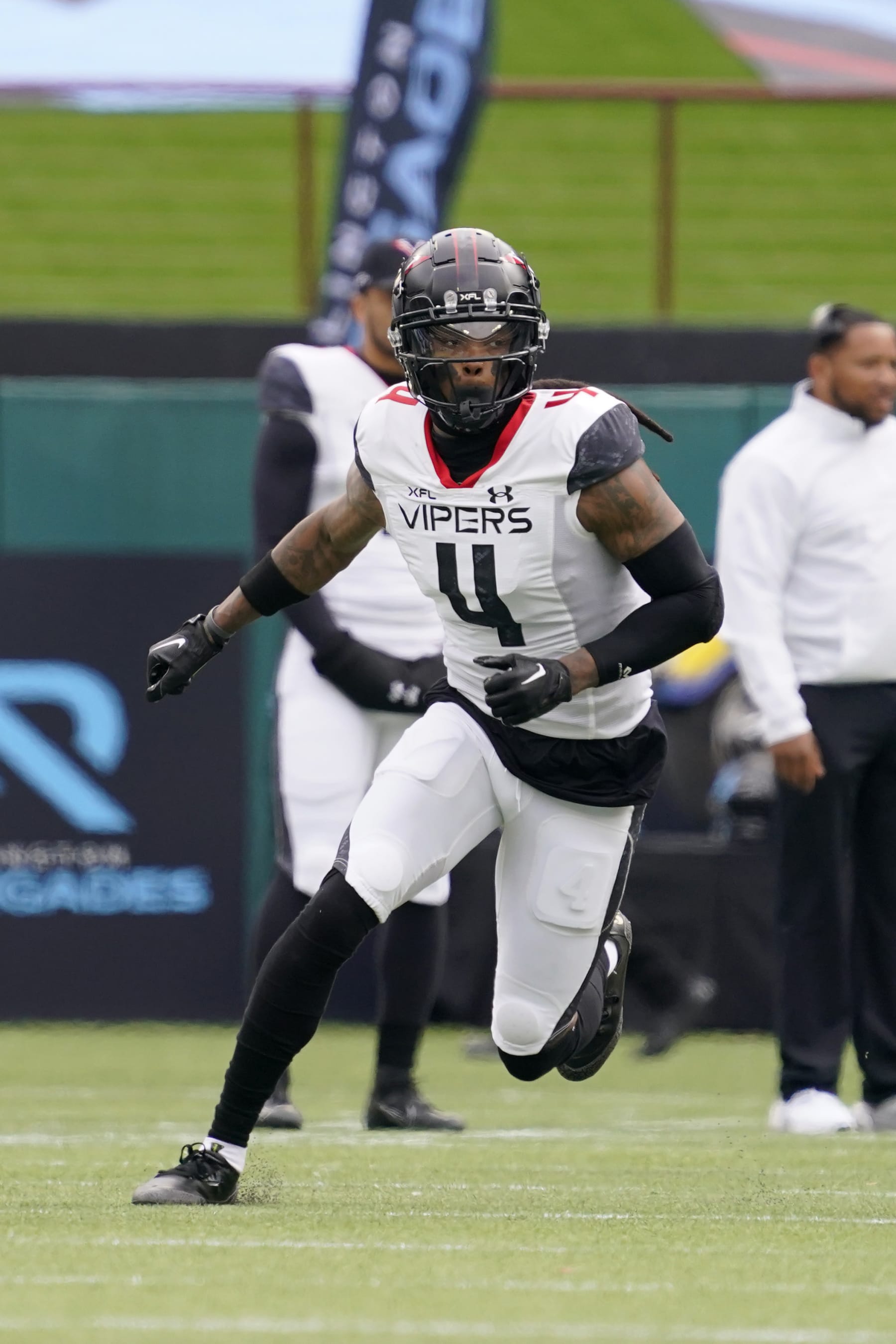 ARLINGTON, TEXAS - FEBRUARY 18: Martavis Bryant #4 of the Vegas Vipers runs on the field during the first half against the Arlington Renegades at Choctaw Stadium on February 18, 2023 in Arlington, Texas. (Photo by Sam Hodde/Getty Images)