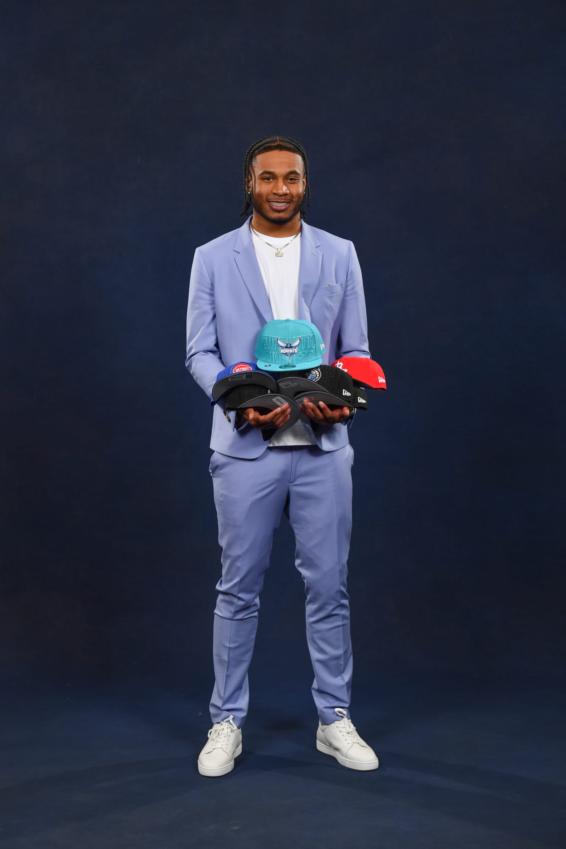 CHICAGO,IL - MAY 16:  Cam Whitmore poses for a portrait during the 2023 NBA Draft Lottery at McCormick Place on May 16, 2023 in Chicago, Illinois. NOTE TO USER: User expressly acknowledges and agrees that, by downloading and or using this photograph, user is consenting to the terms and conditions of the Getty Images License Agreement. Mandatory Copyright Notice: Copyright 2023 NBAE (Photo by Chris Schwegler/NBAE via Getty Images)