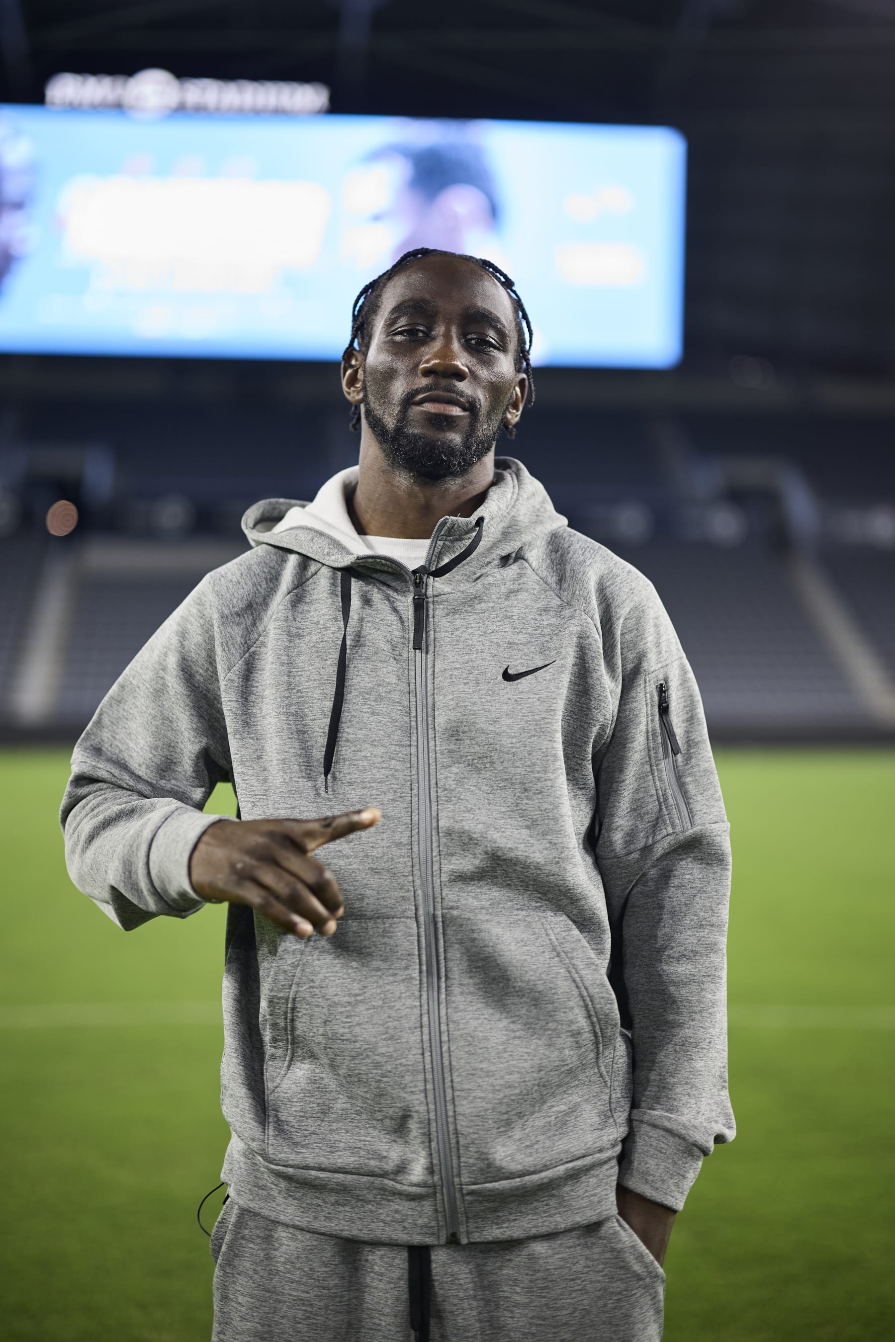 LOS ANGELES, CALIFORNIA - JULY 28: Terence Crawford at the BMO Stadium ahead of his WBA World Interim and WBO World Super Welterweight Title fight on saturday night on July 28, 2024 in Los Angeles, California. (Photo by Mark Robinson/Matchroom Boxing/Getty Images)
