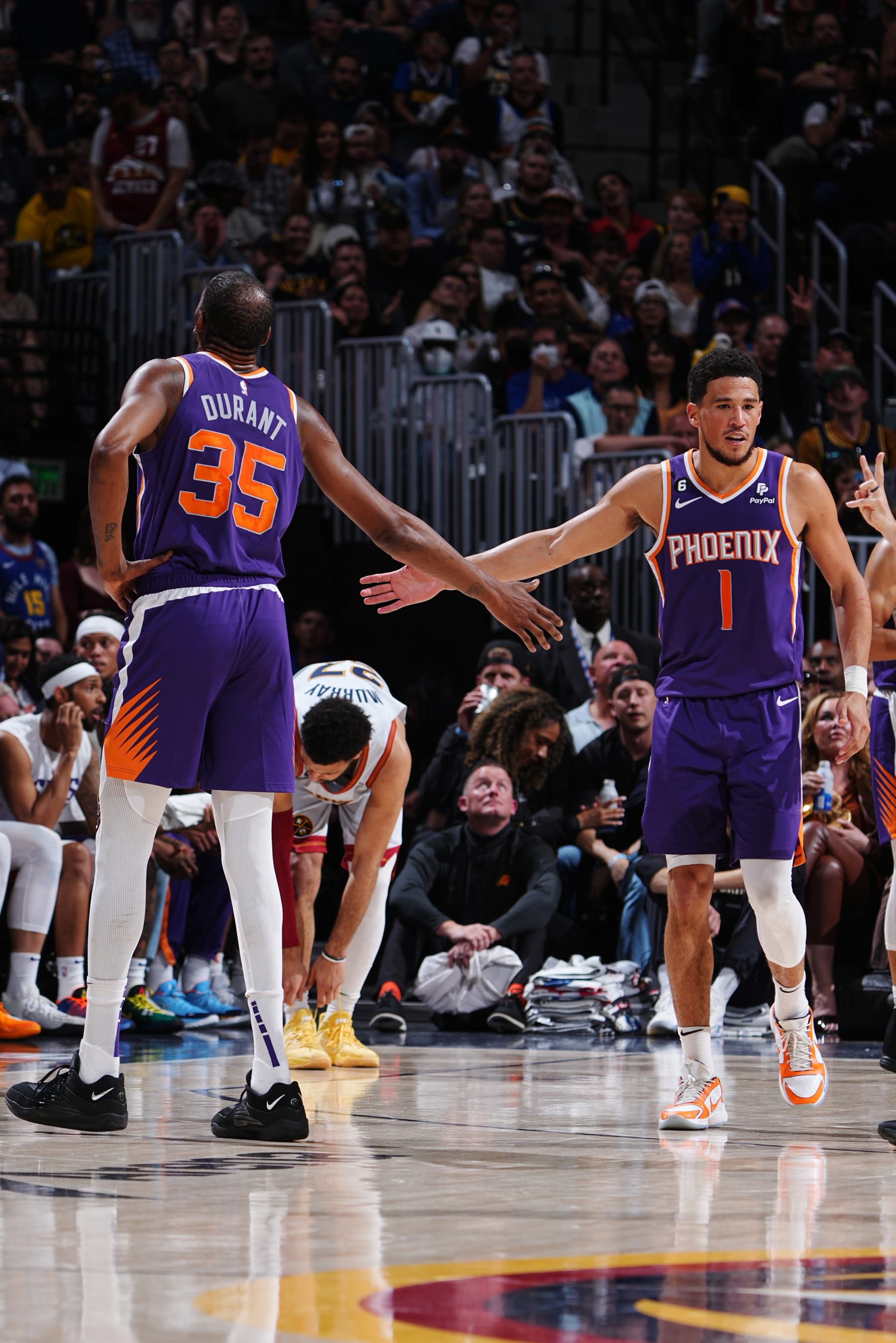 Kevin Durant and Devin Booker