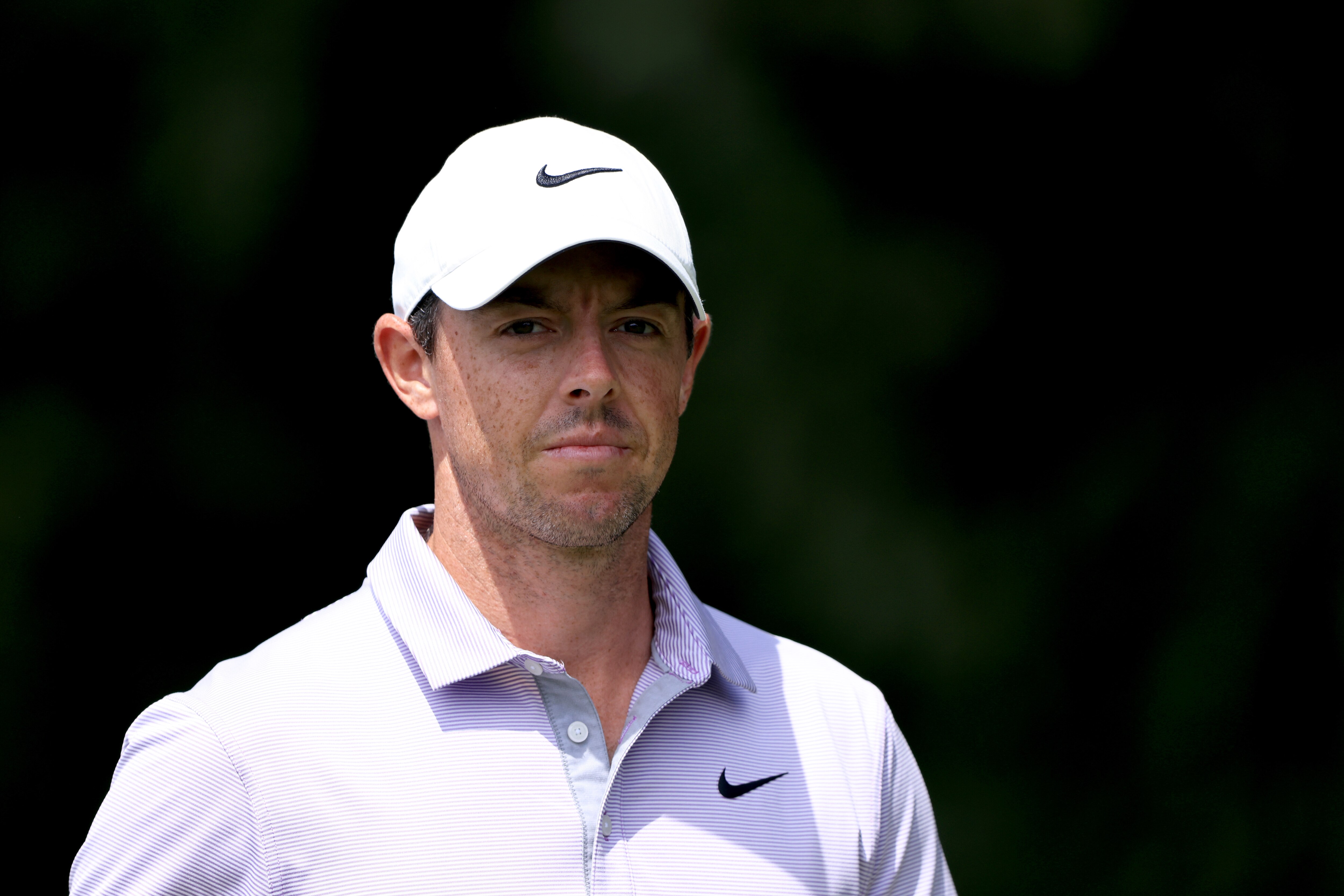 ATLANTA, GEORGIA - SEPTEMBER 03: Rory McIlroy of Northern Ireland walks down the second hole during the second round of the TOUR Championship at East Lake Golf Club on September 03, 2021 in Atlanta, Georgia. (Photo by Sam Greenwood/Getty Images)