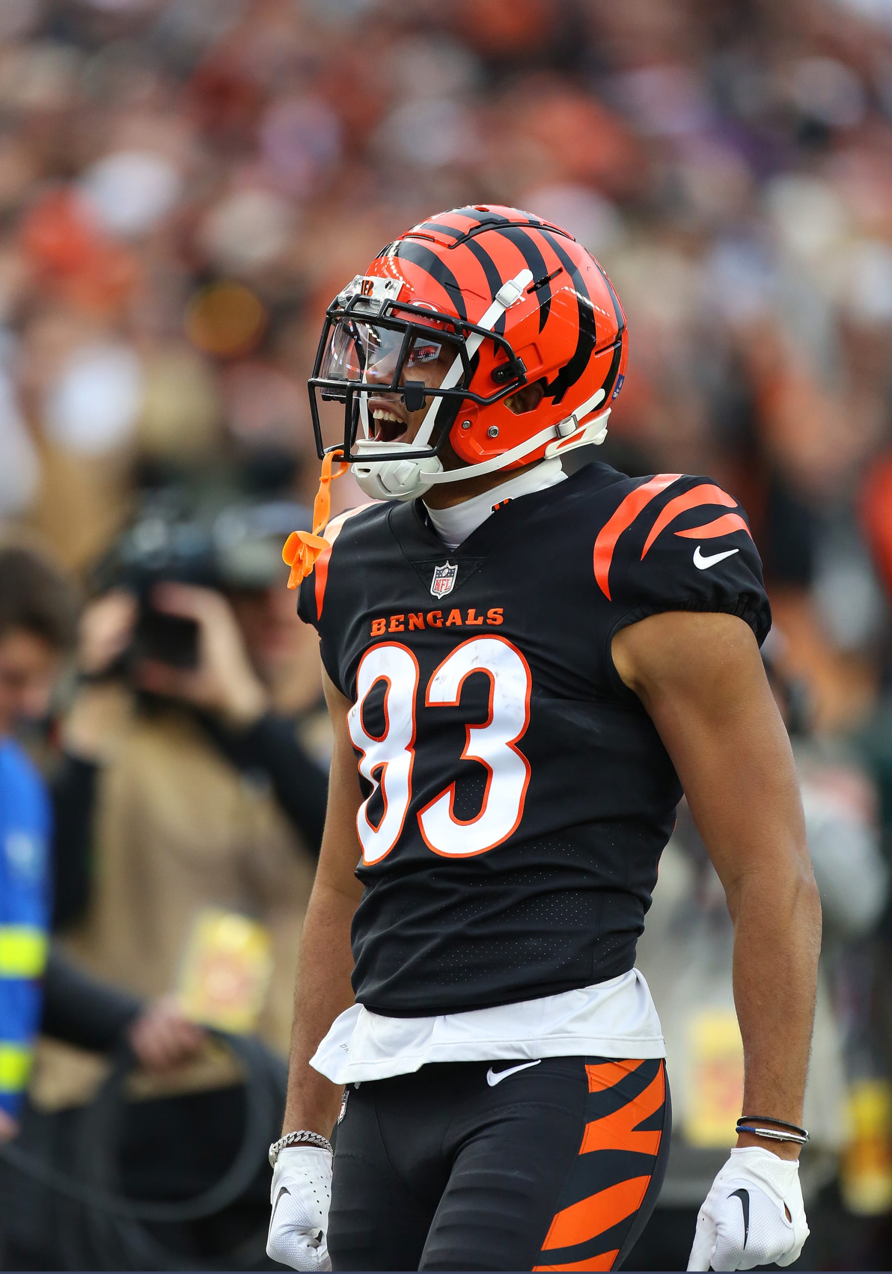 CINCINNATI, OH - DECEMBER 16: Cincinnati Bengals wide receiver Tyler Boyd (83) in a game between the Minnesota Vikings and the Cincinnati Bengals at Paycor Stadium on Saturday, December, 16, 2023. (Photo by Jeff Moreland/Icon Sportswire via Getty Images)