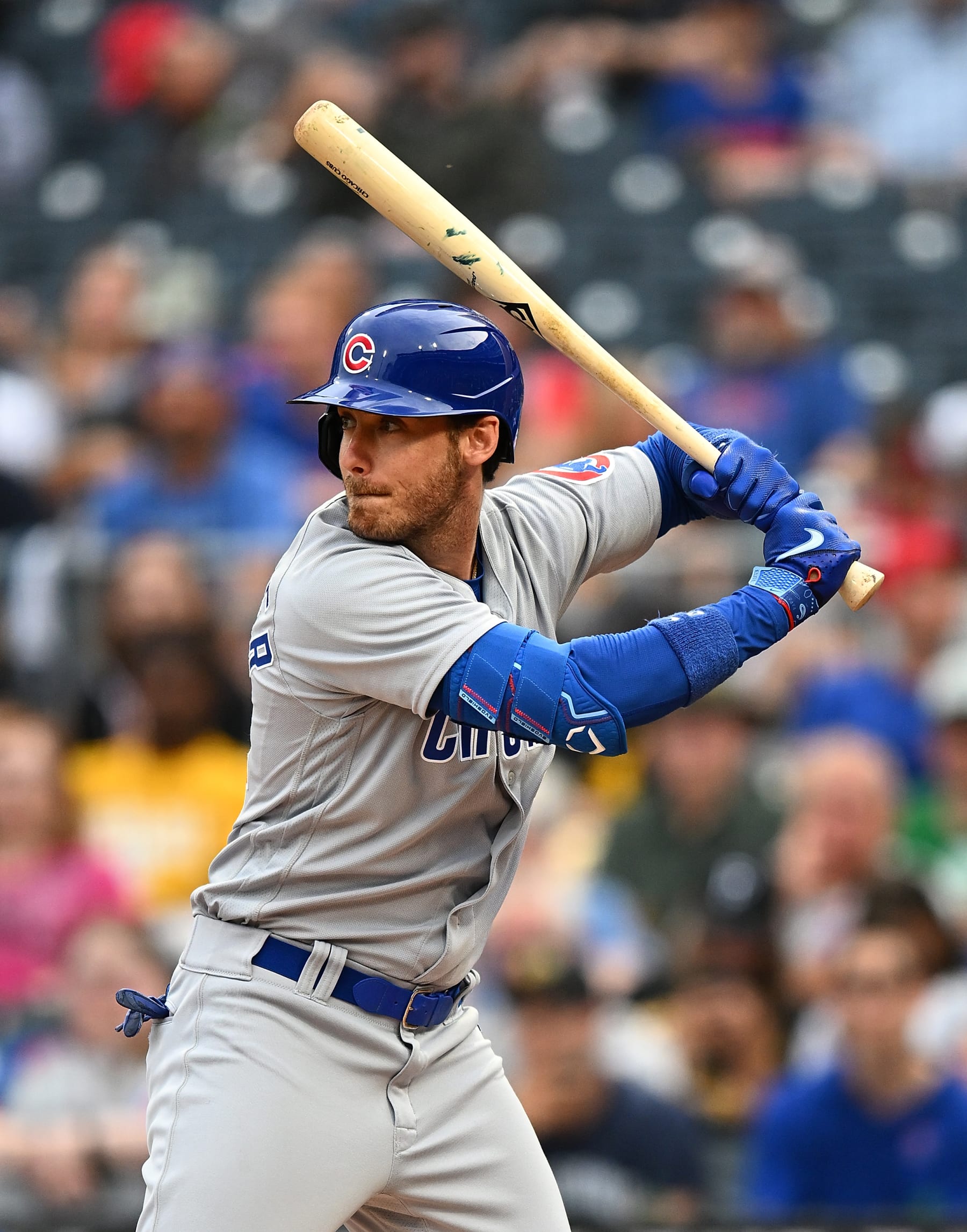 PITTSBURGH, PA - JUNE 20:  Cody Bellinger #24 of the Chicago Cubs in action during the game against the  Pittsburgh Pirates at PNC Park on June 20, 2023 in Pittsburgh, Pennsylvania. (Photo by Joe Sargent/Getty Images)