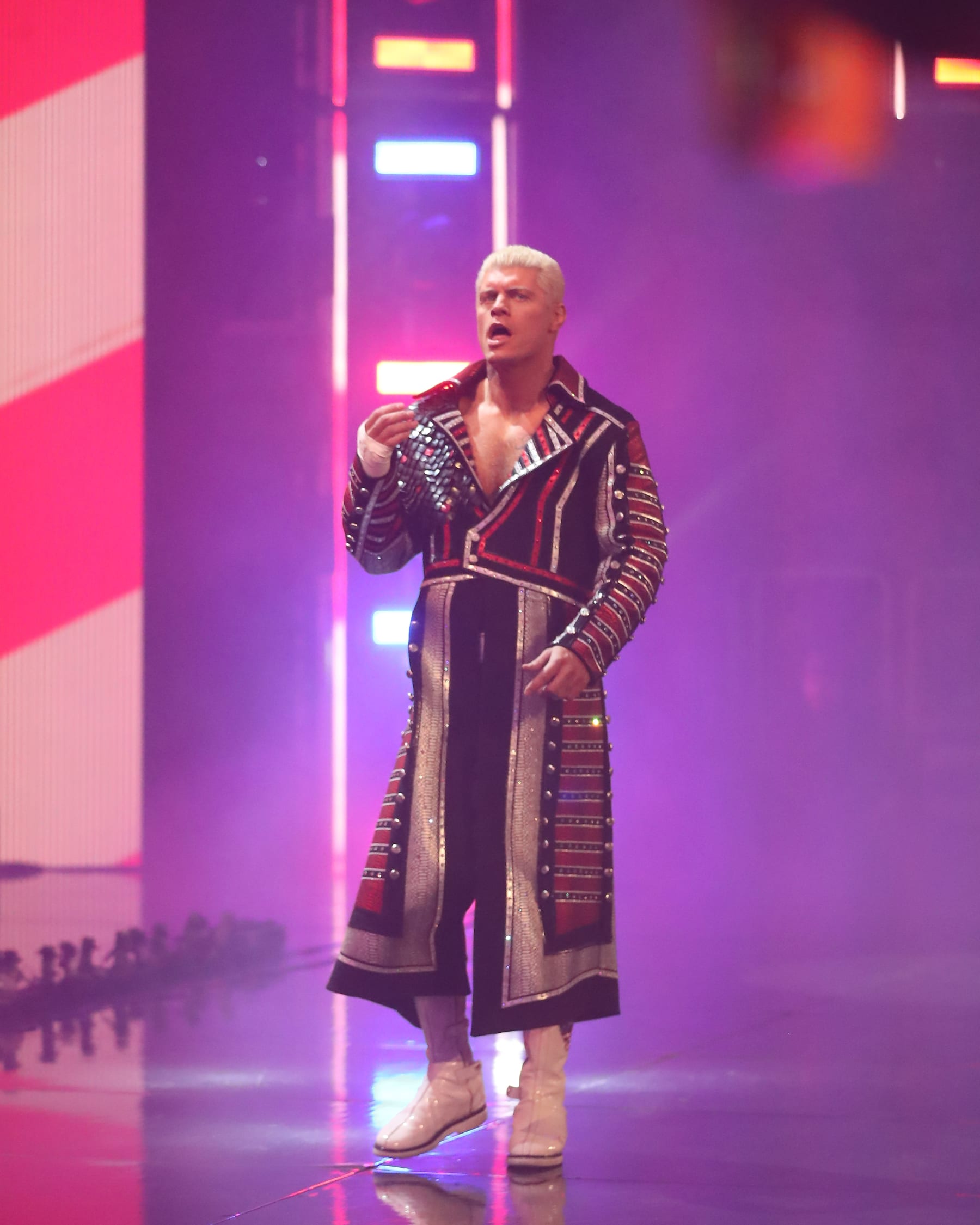 PHOENIX, ARIZONA - MARCH 27: Cody Rhodes in WWE WrestleMania RAW at the Footprint Center on March 27, 2023 in Phoenix, Arizona, United States. (Photo by Alejandro Salazar/PX Images/Icon Sportswire via Getty Images)