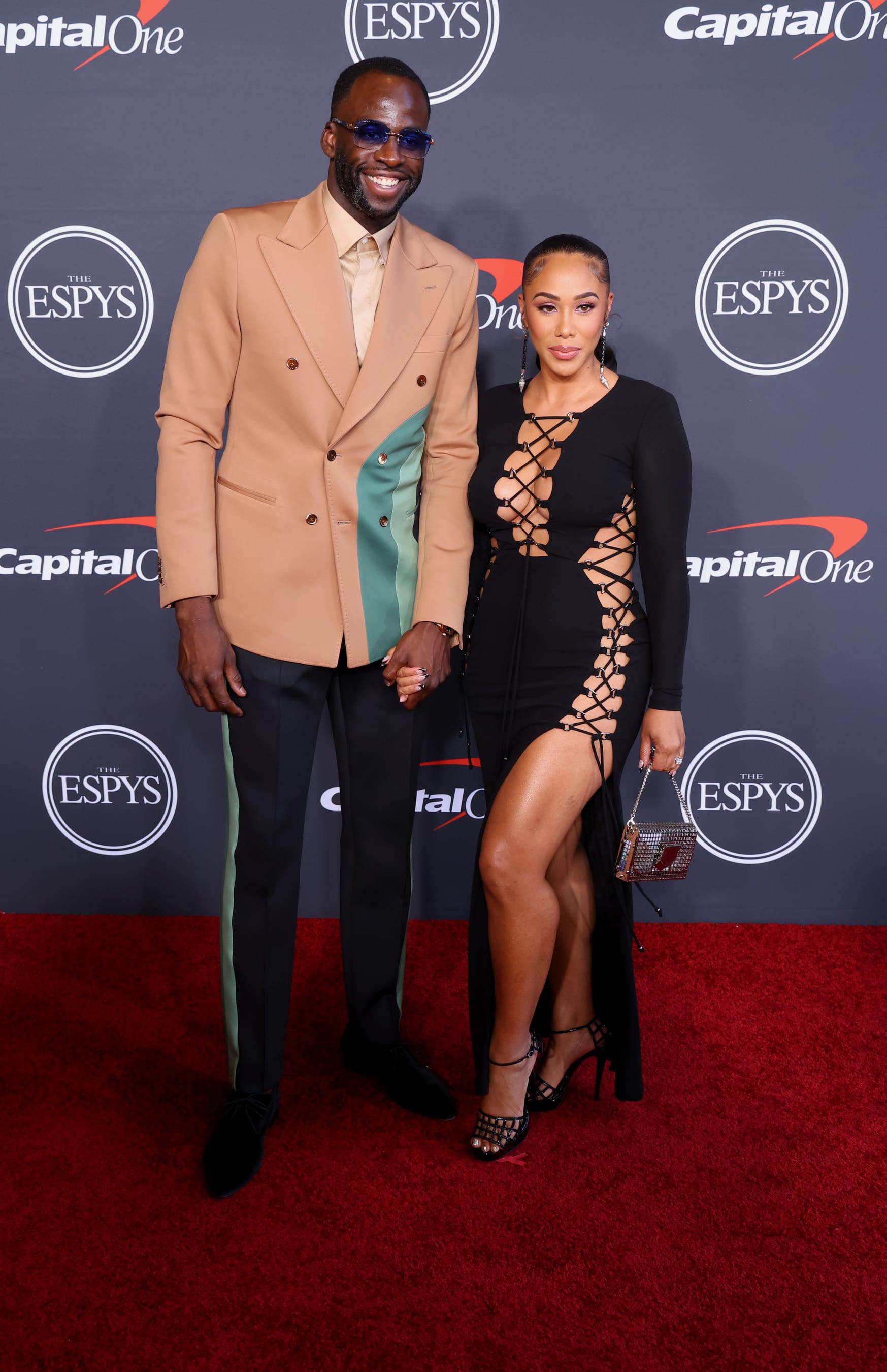 HOLLYWOOD, CALIFORNIA - JULY 20: (L-R) Draymond Green and Hazel Renee attend the 2022 ESPYs at Dolby Theatre on July 20, 2022 in Hollywood, California. (Photo by Leon Bennett/Getty Images)