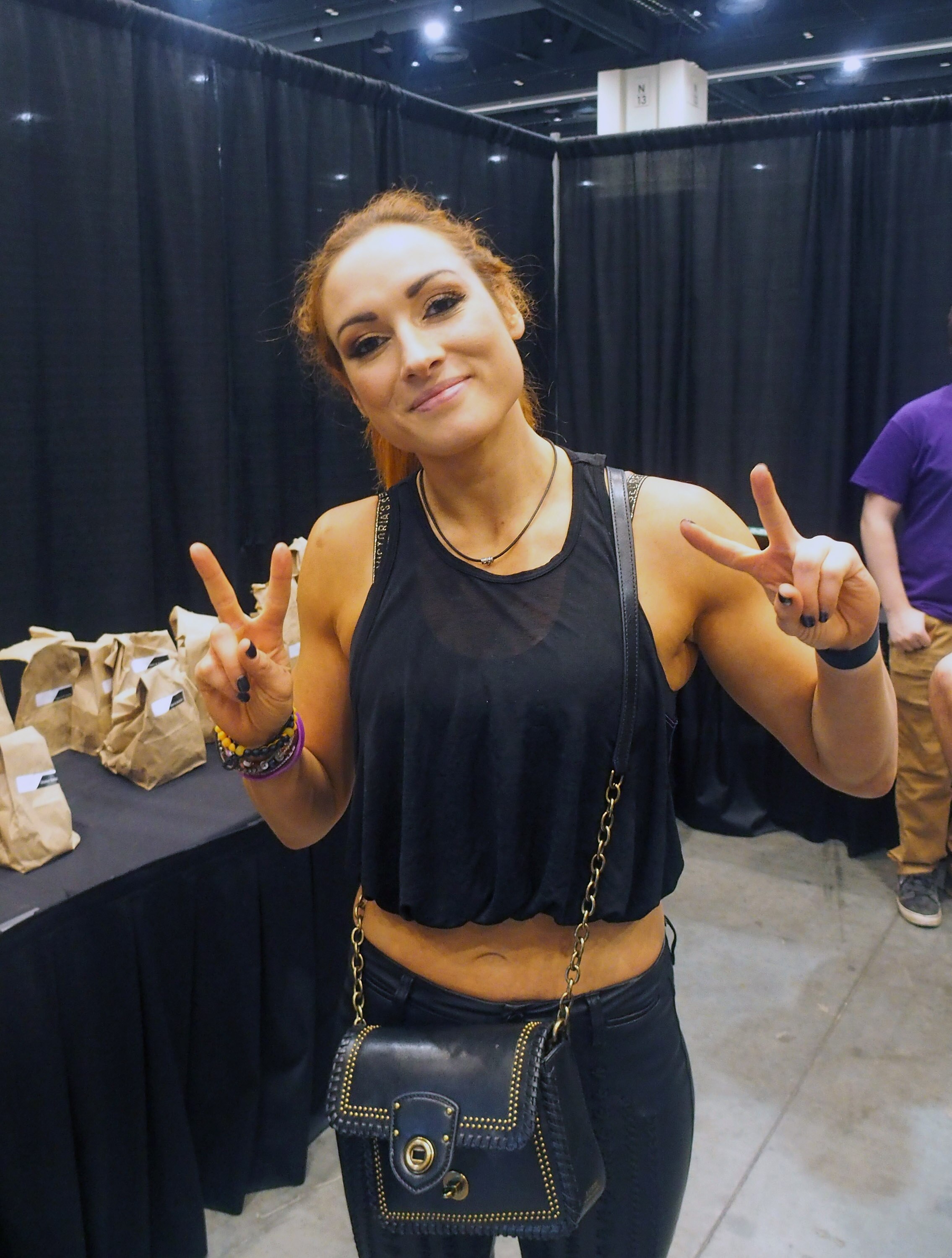 RALEIGH, NC - JULY 25:  Becky Lynch attends the GalaxyCon Raleigh 2019 at Raleigh Convention Center on July 25, 2019 in Raleigh, North Carolina.  (Photo by Bobby Bank/Getty Images)