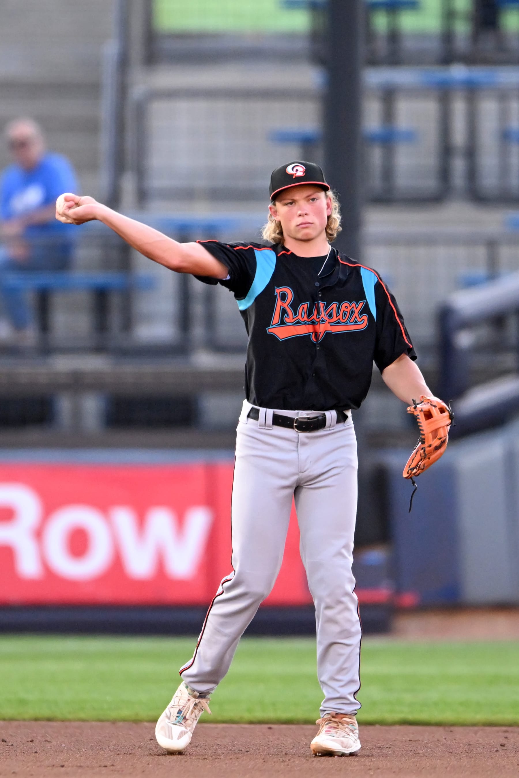 AKRON, OHIO - AUGUST 29, 2023: Jackson Holliday #18 of the Bowie Baysox throws to second base during the second inning against the Akron RubberDucks at Canal Park on August 29, 2023 in Akron, Ohio. (Photo by Nick Cammett/Diamond Images via Getty Images)