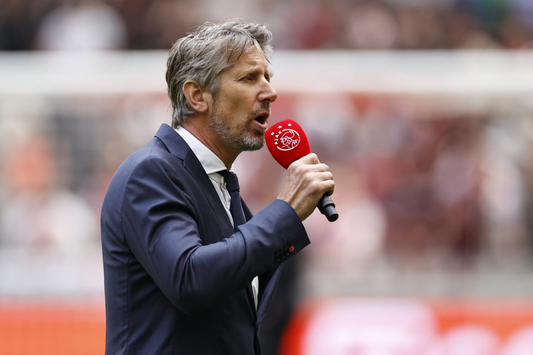 AMSTERDAM - Ajax general manager Edwin van der Sar during the Dutch premier league match between Ajax Amsterdam and FC Utrecht at the Johan Cruijff ArenA on May 21, 2023 in Amsterdam, Netherlands. ANP MAURICE VAN STONE (Photo by ANP via Getty Images)