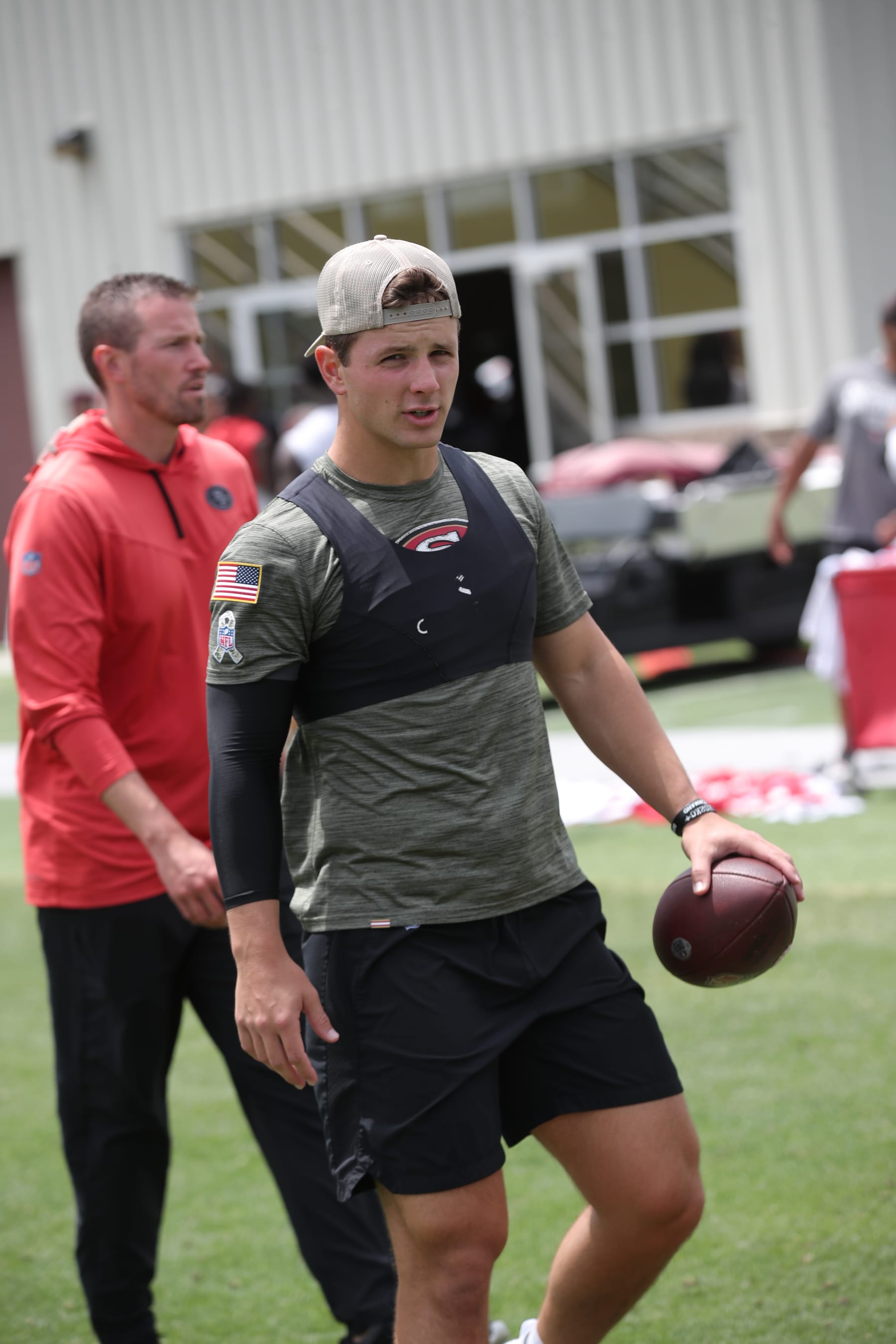 SANTA CLARA, CA - JUNE 7: Brock Purdy #13 of the San Francisco 49ers during mandatory minicamp at the SAP Performance Facility on June 7, 2023 in Santa Clara, California.  (Photo by Michael Zagaris/San Francisco 49ers/Getty Images)