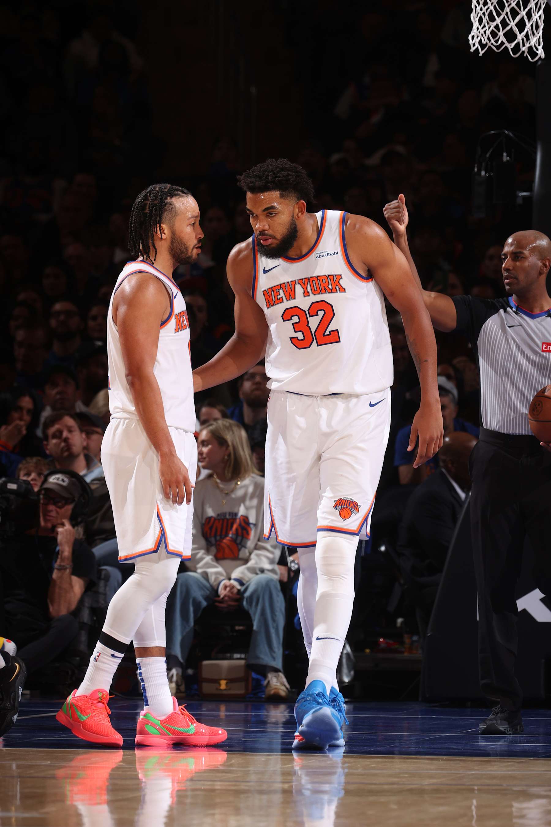 Jalen Brunson and Karl-Anthony Towns
