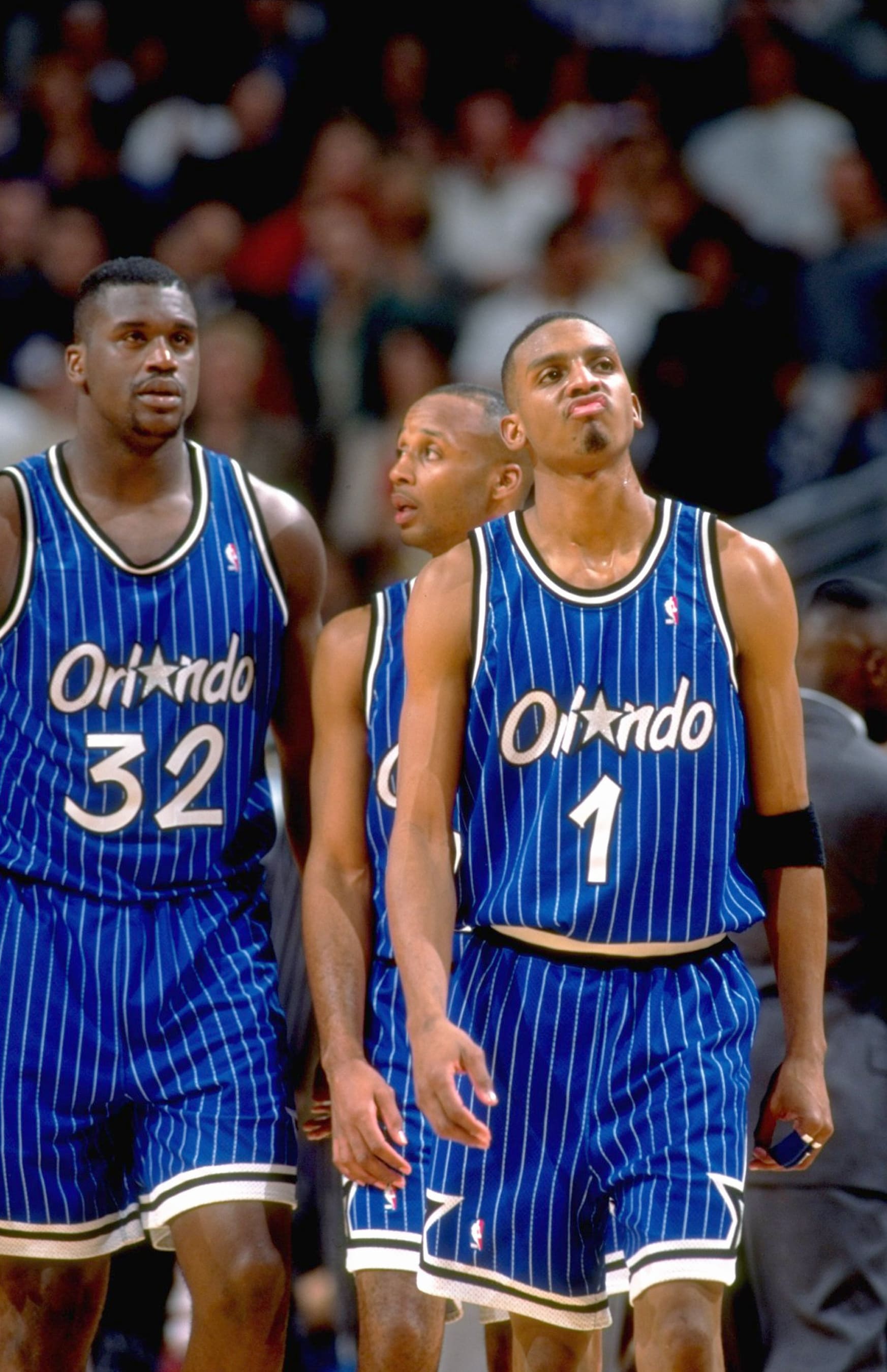 Shaquille O'Neal, Brian Shaw and Anfernee Hardaway